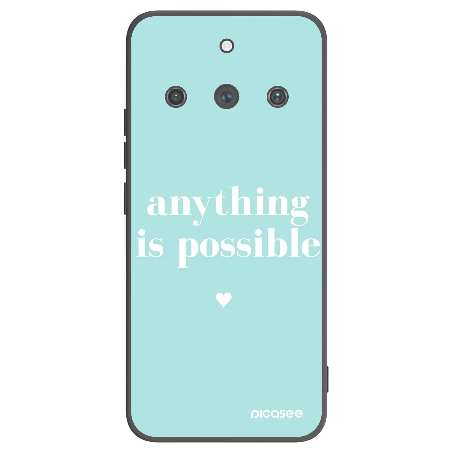 Silikonový černý obal pro Realme 11 Pro+ - Anything is possible