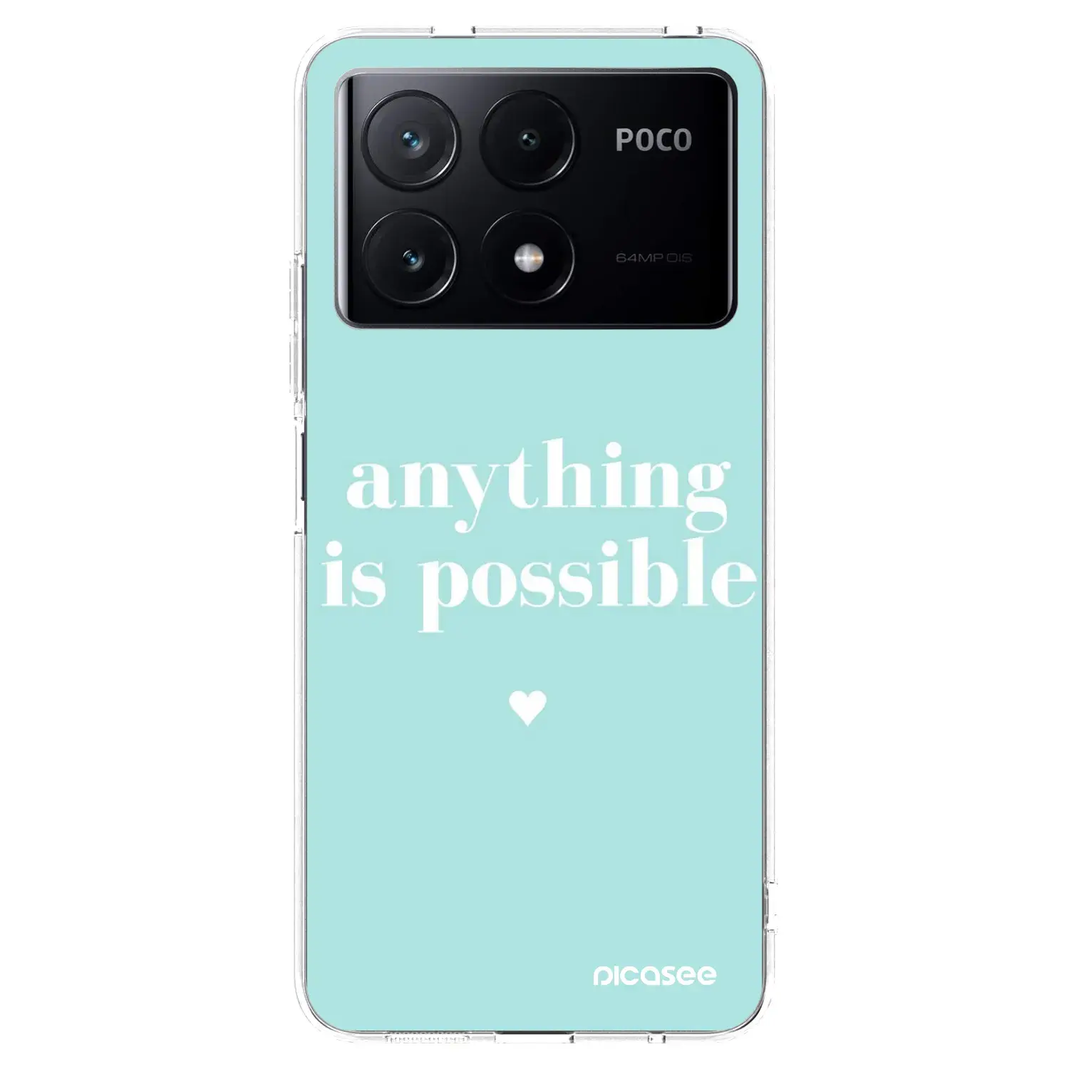 Silikonový průhledný obal pro Xiaomi Poco X6 Pro - Anything is possible