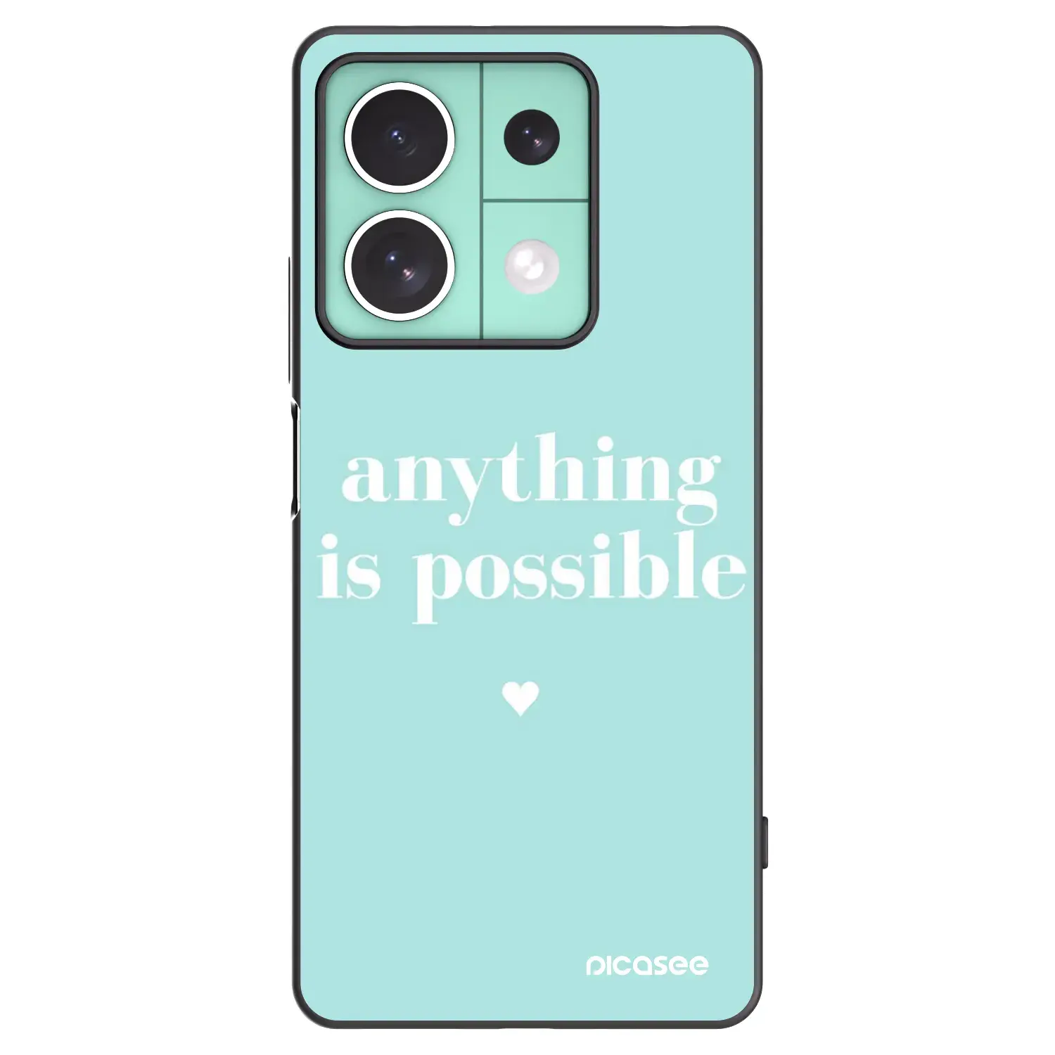 Silikonový černý obal pro Xiaomi Redmi Note 13 5G - Anything is possible