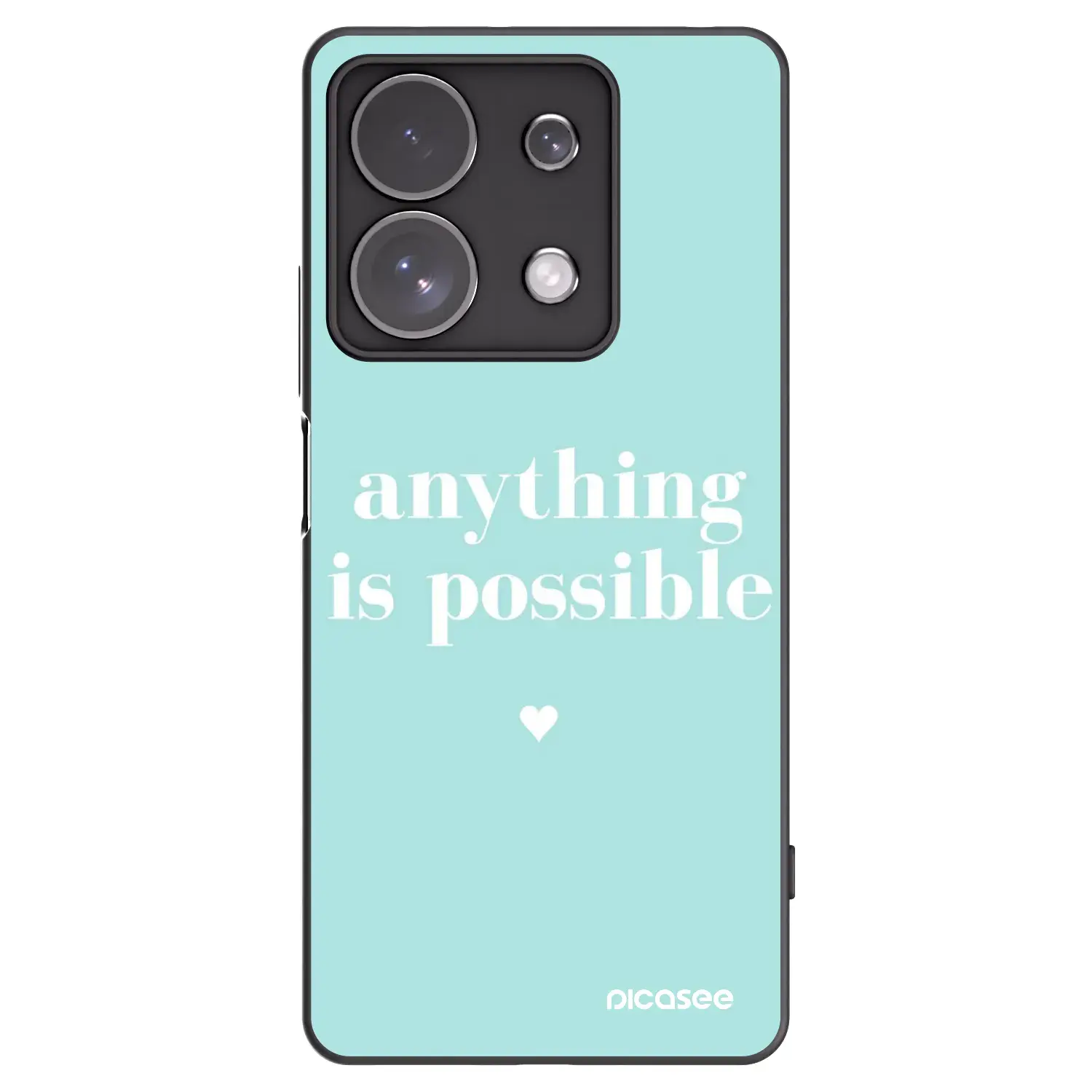Silikonový černý obal pro Xiaomi Redmi Note 13 Pro 4G - Anything is possible