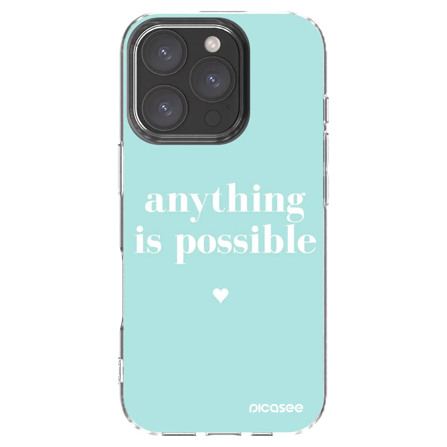 Silikonový průhledný obal pro Apple iPhone 16 Pro - Anything is possible