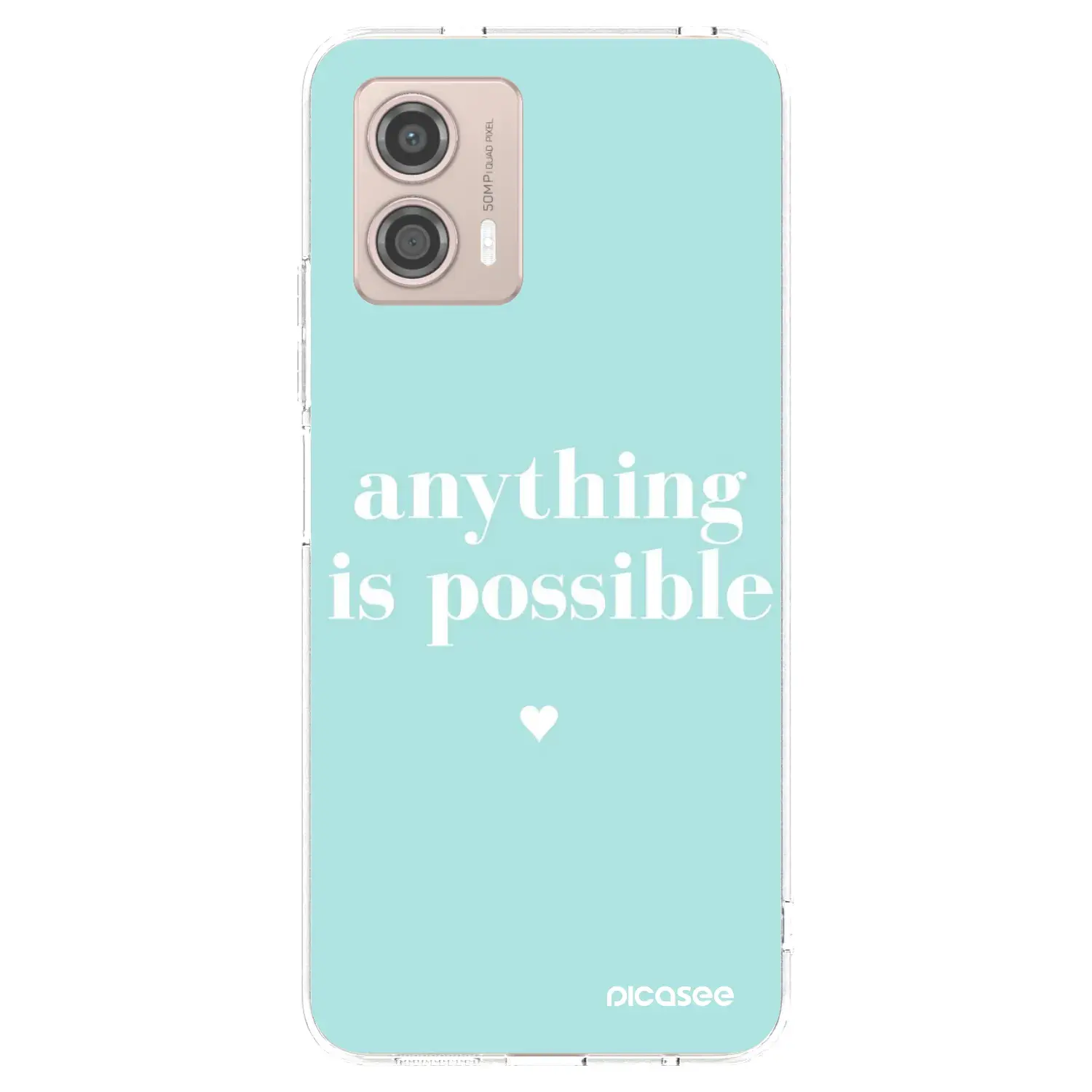 Silikonový průhledný obal pro Motorola Moto G53 5G - Anything is possible