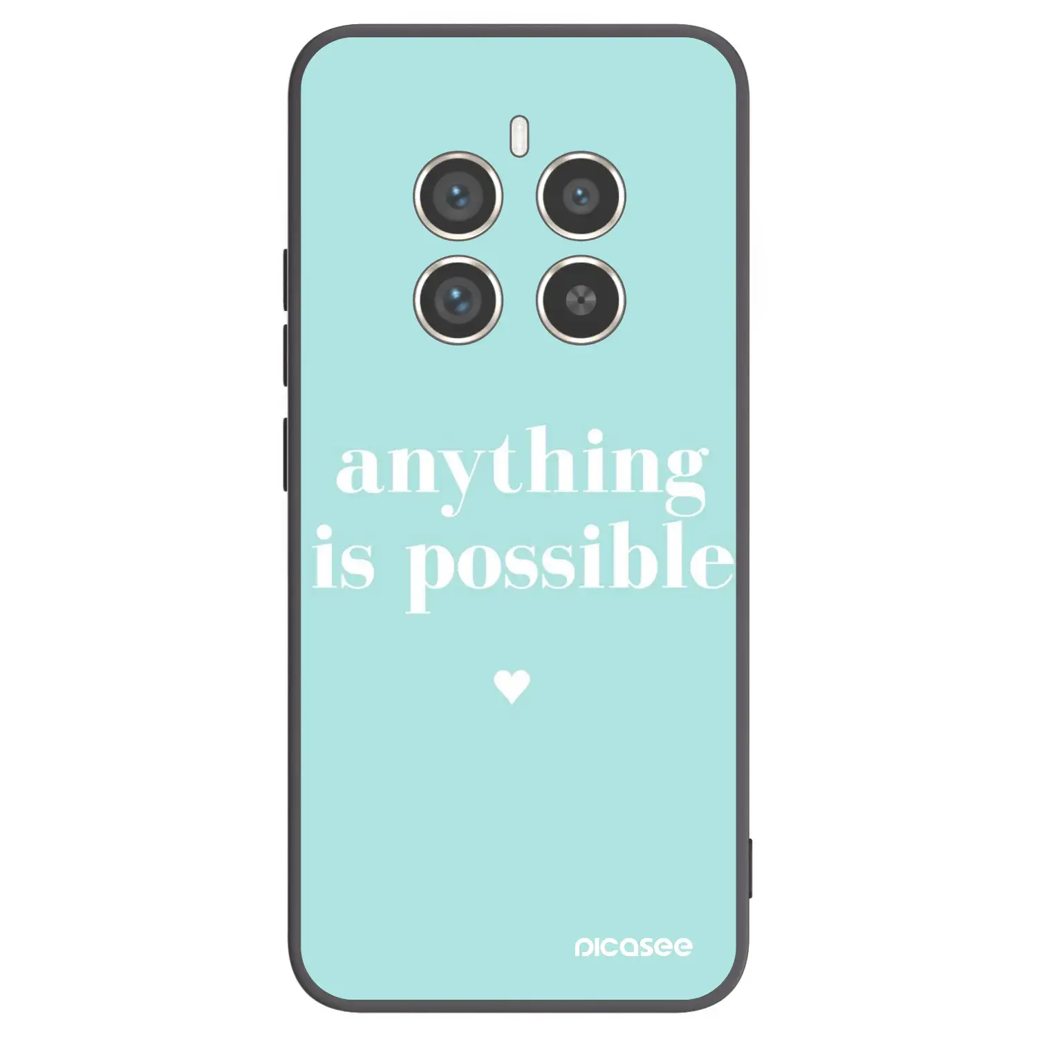 Silikonový černý obal pro Realme 12 Pro 5G - Anything is possible