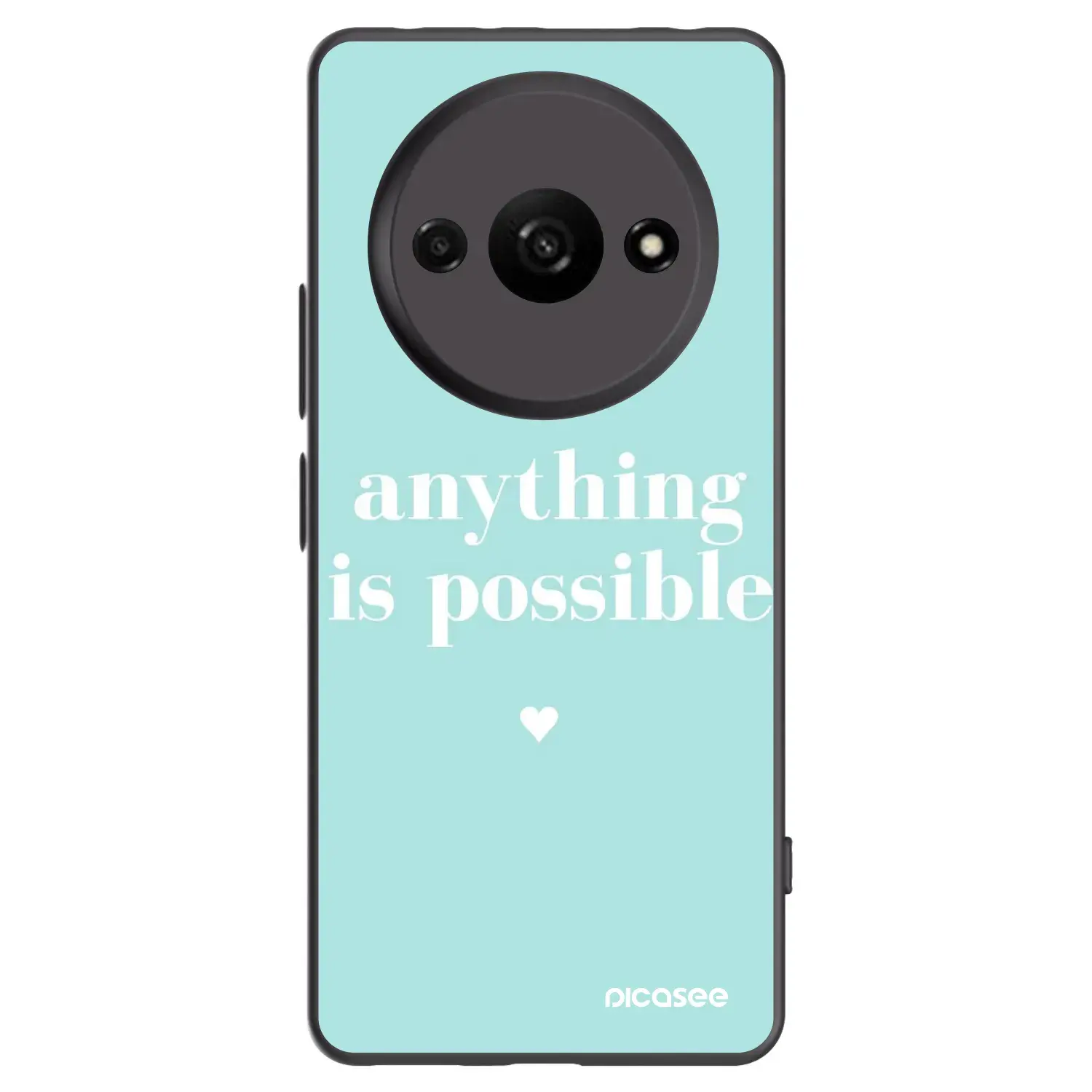 Silikonový černý obal pro Xiaomi Redmi A3 - Anything is possible