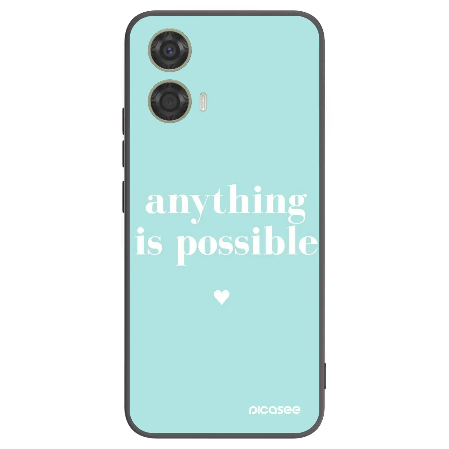 Silikonový černý obal pro Motorola Moto G24 - Anything is possible