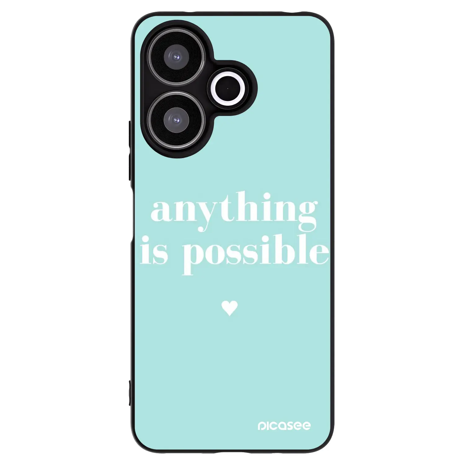 Silikonový černý obal pro Xiaomi Redmi 13 4G - Anything is possible