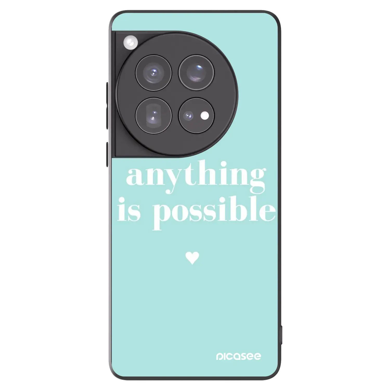 Silikonový černý obal pro OnePlus 12 5G - Anything is possible