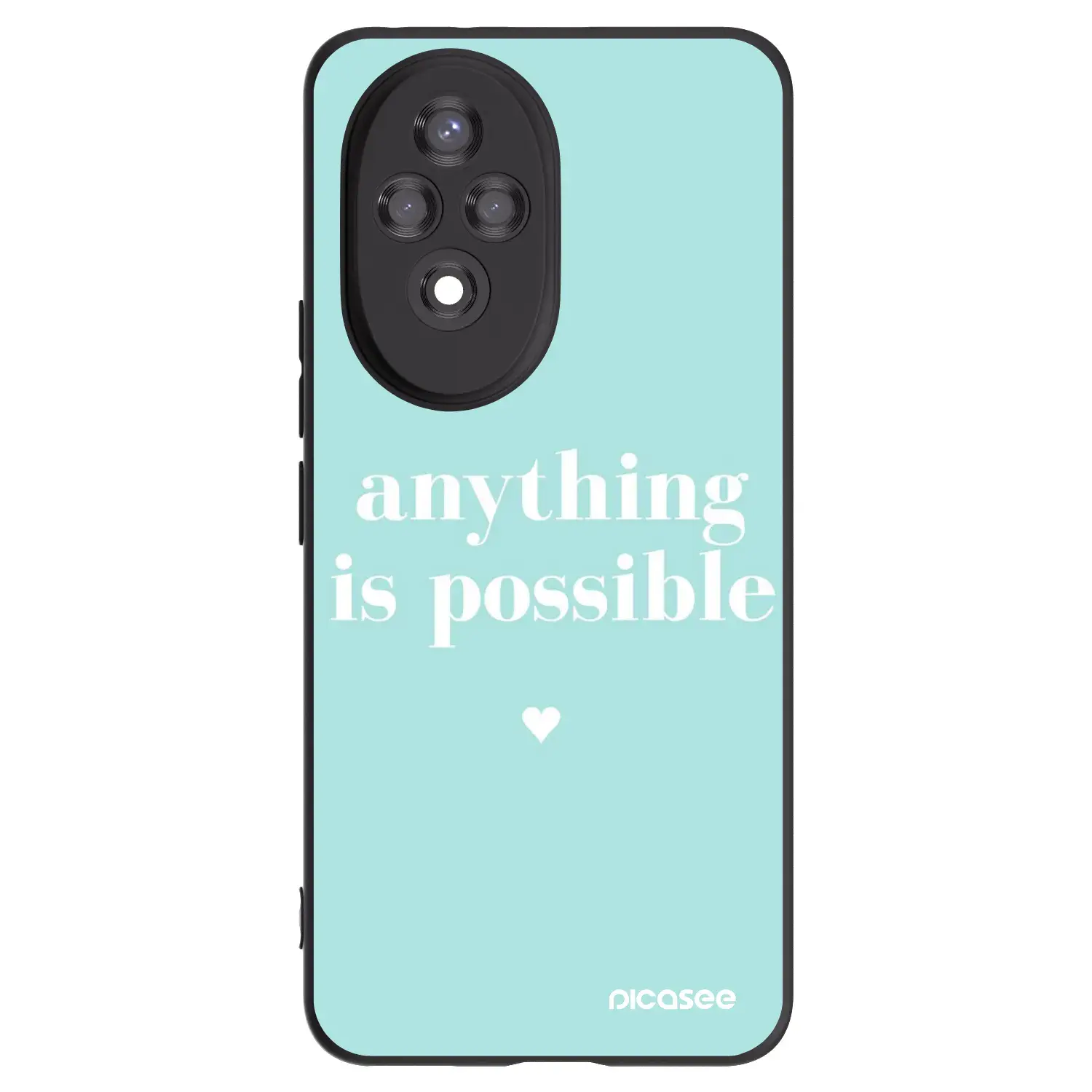 Silikonový černý obal pro Honor 200 Pro 5G - Anything is possible