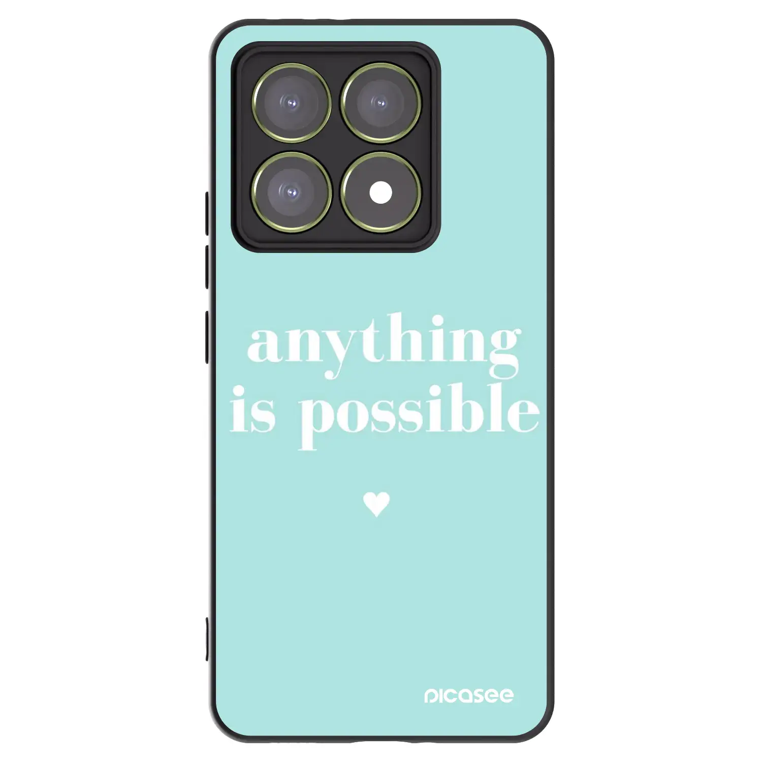 Silikonový černý obal pro Xiaomi 14T - Anything is possible