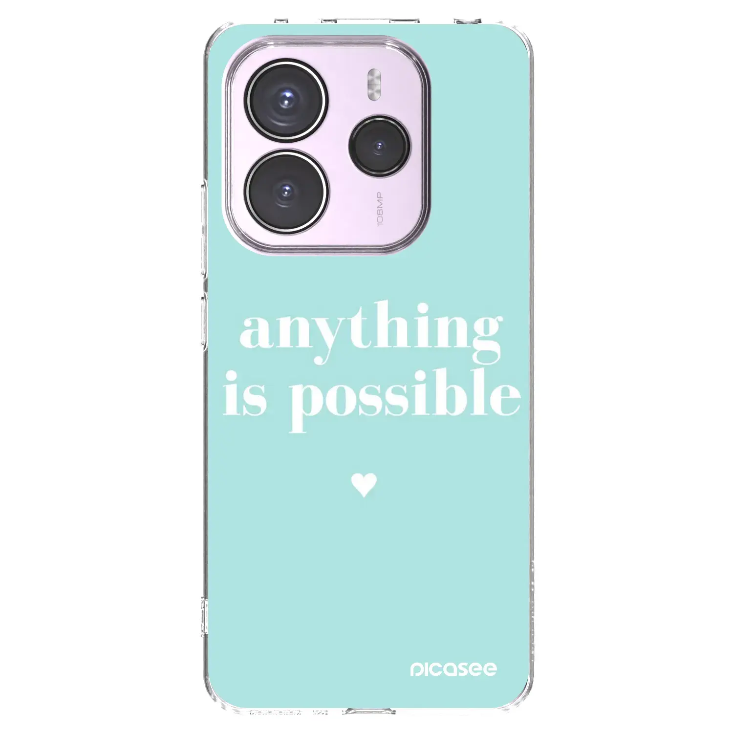 Silikonový průhledný obal pro Xiaomi Redmi Note 14 5G - Anything is possible