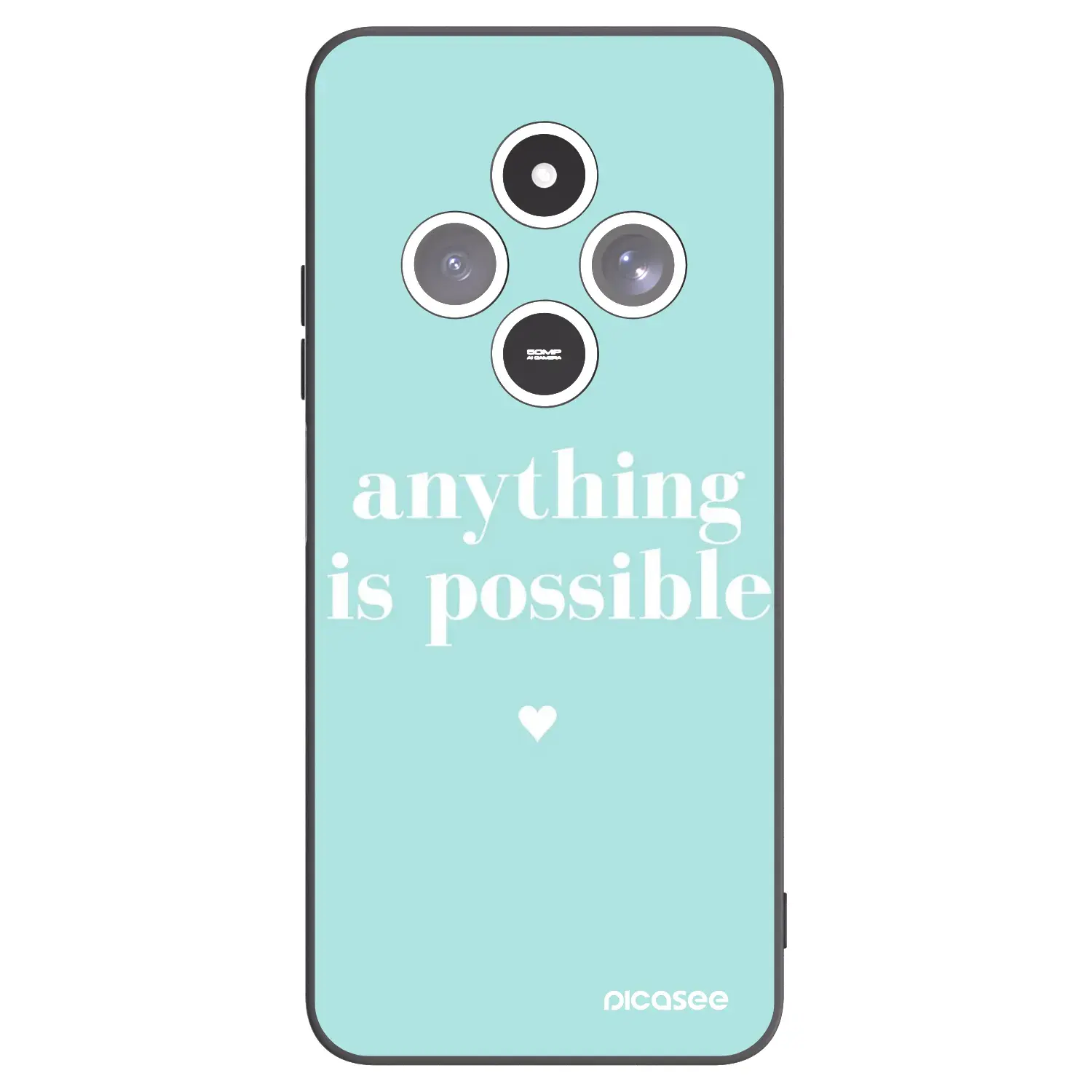 Silikonový černý obal pro Xiaomi Redmi 14C - Anything is possible