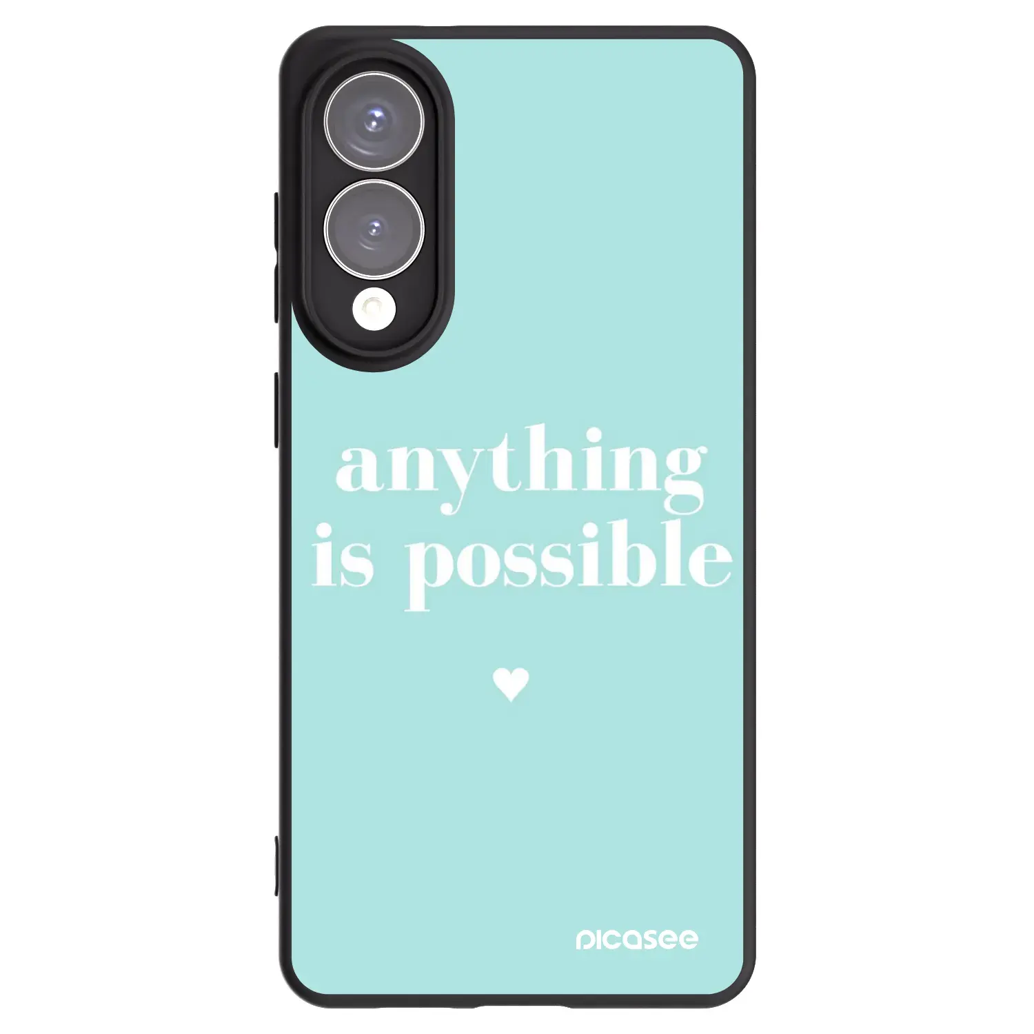 Silikonový černý obal pro Samsung Galaxy S25 Edge 5G - Anything is possible