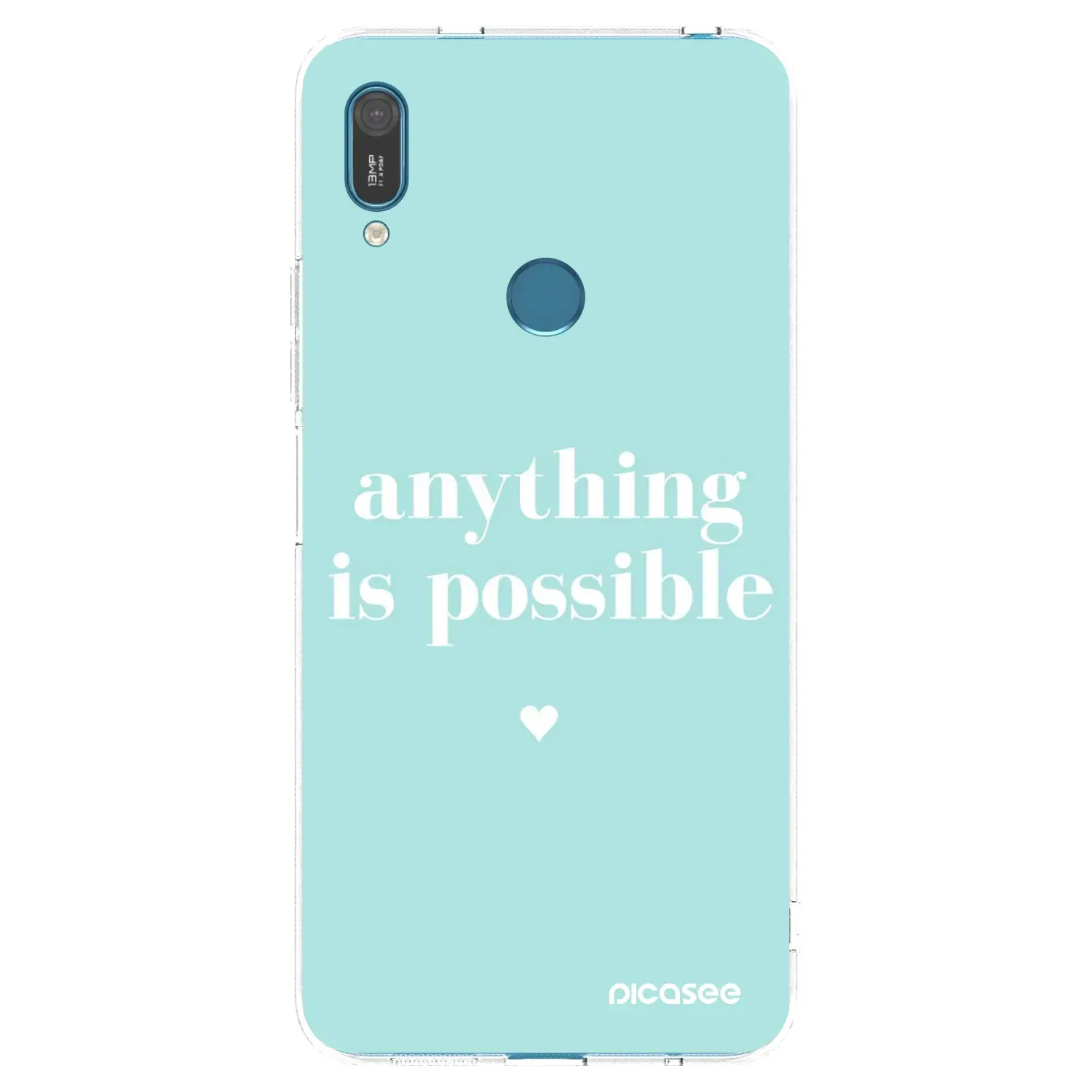 Silikonový průhledný obal pro Huawei Y7 2019 - Anything is possible