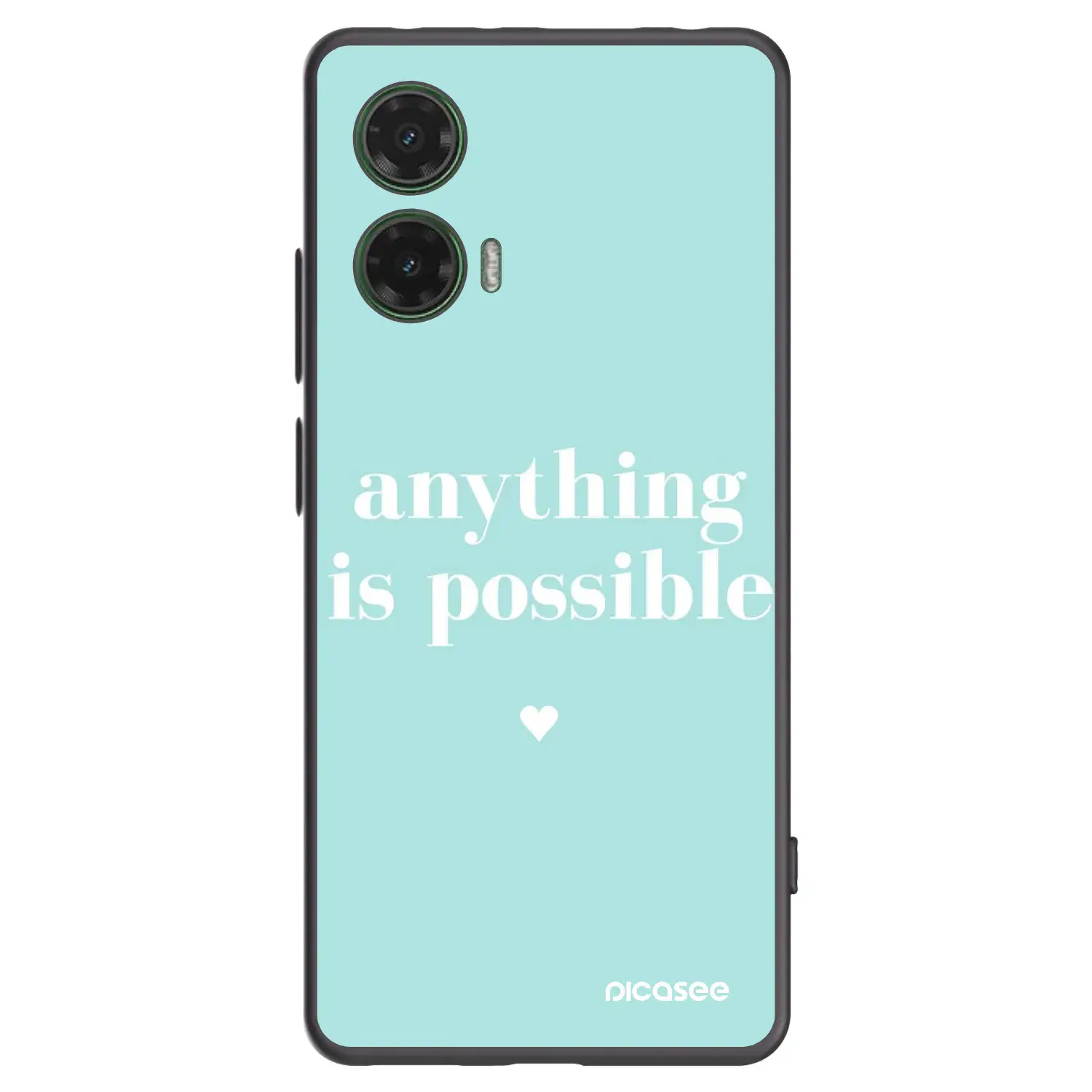 Silikonový černý obal pro Motorola Moto G35 5G - Anything is possible