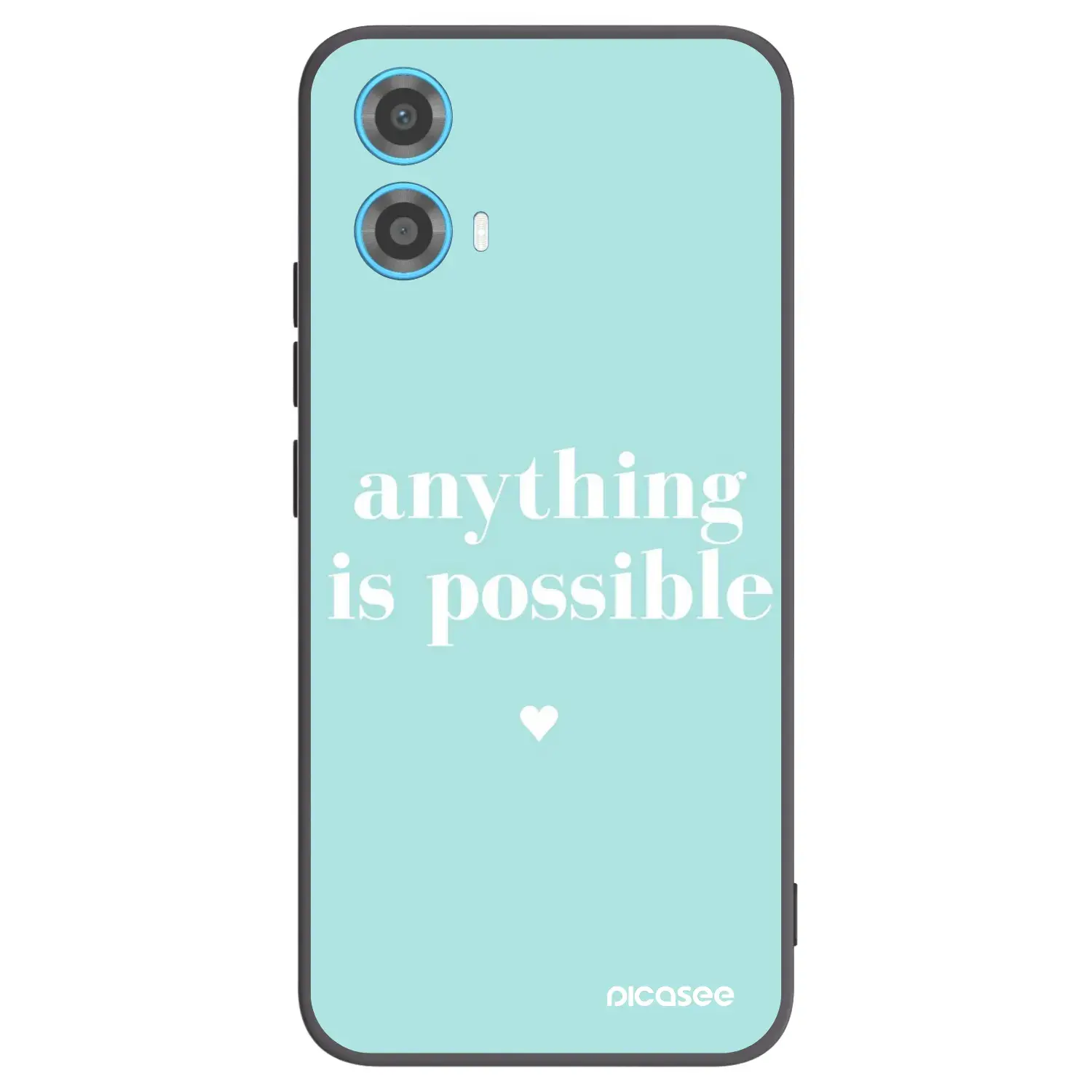 Silikonový černý obal pro Motorola Moto G34 5G - Anything is possible