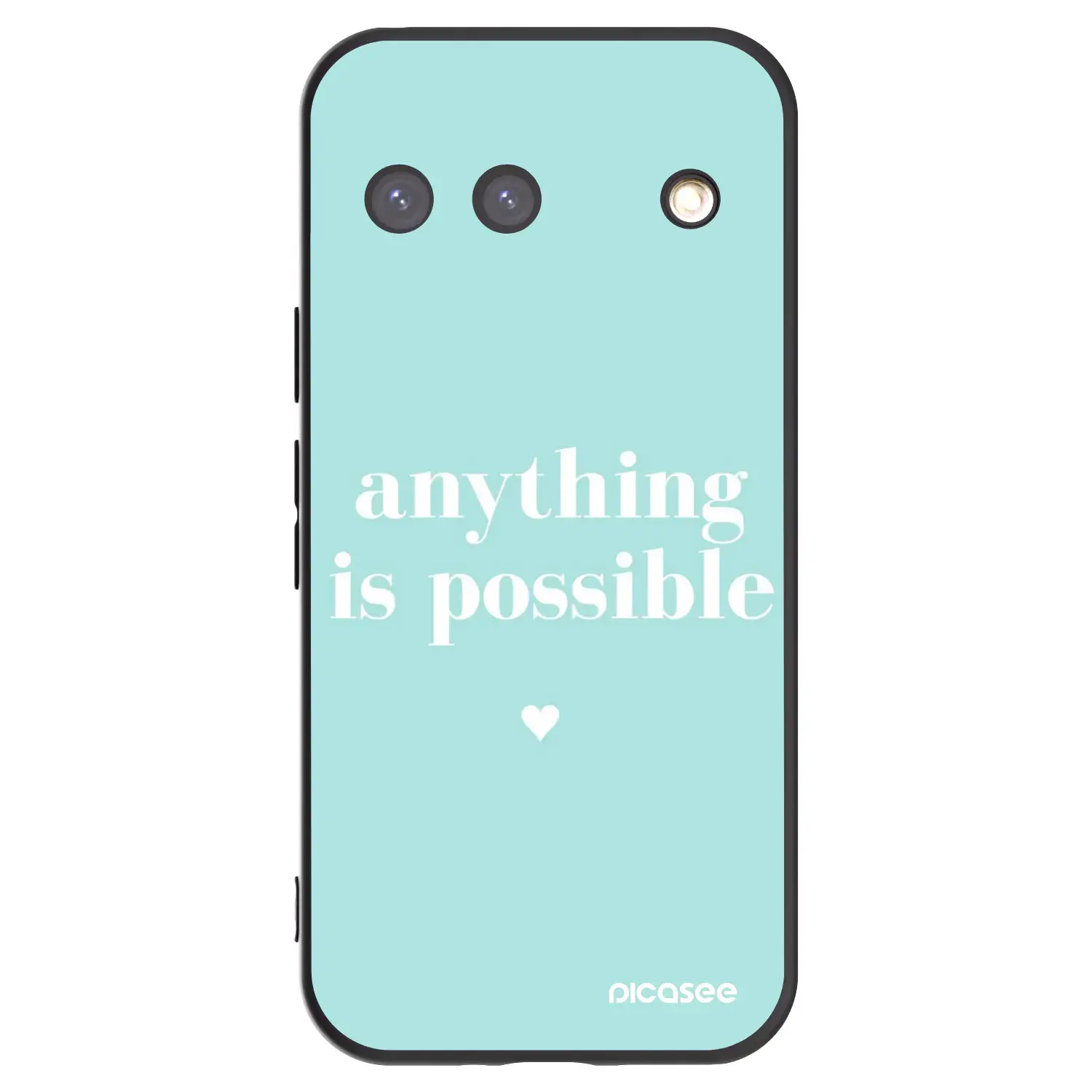 Silikonový černý obal pro Google Pixel 9 - Anything is possible