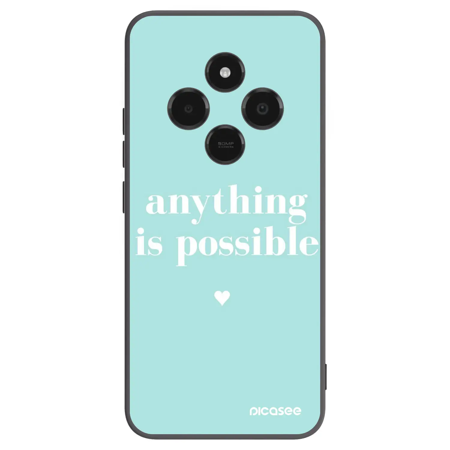 Silikonový černý obal pro Xiaomi Poco C75 - Anything is possible