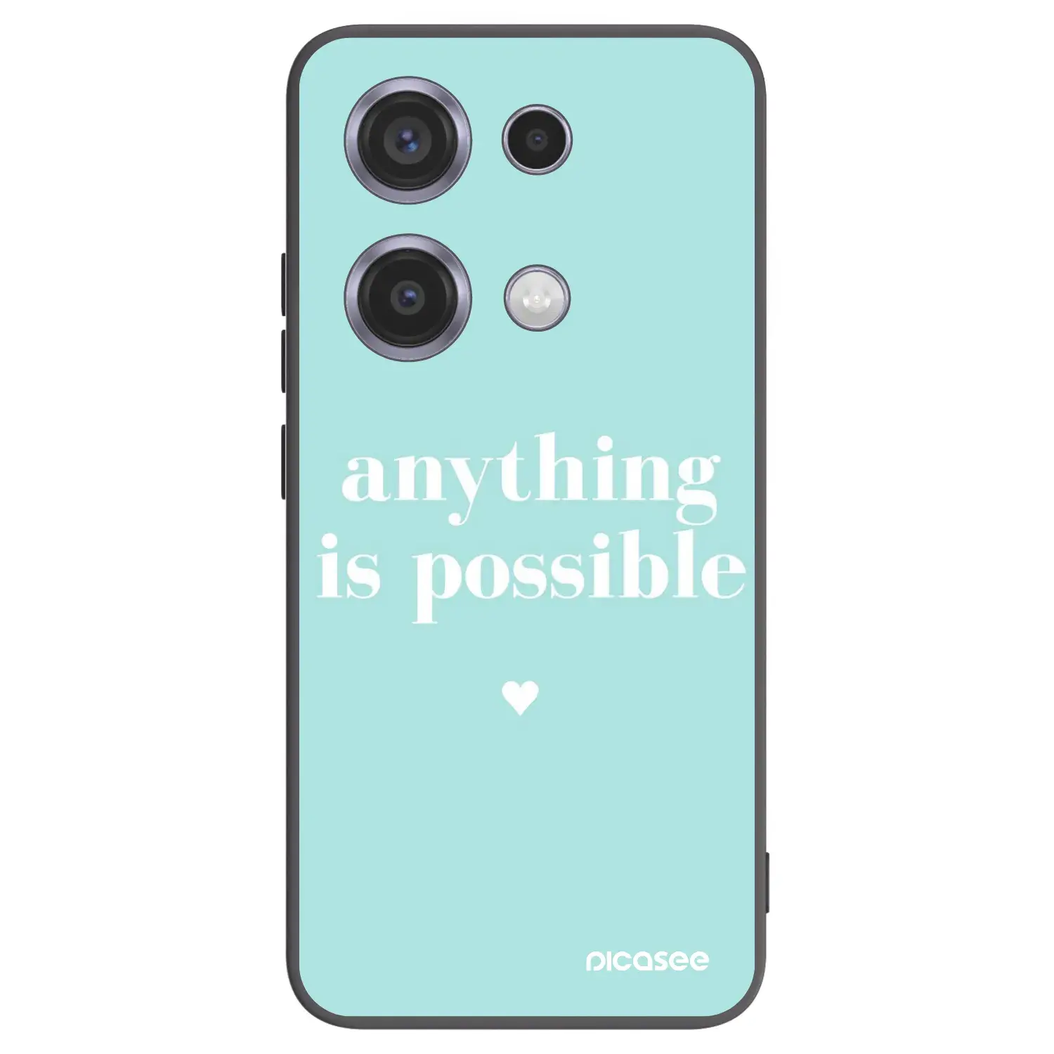 Silikonový černý obal pro Xiaomi Redmi Note 14S - Anything is possible