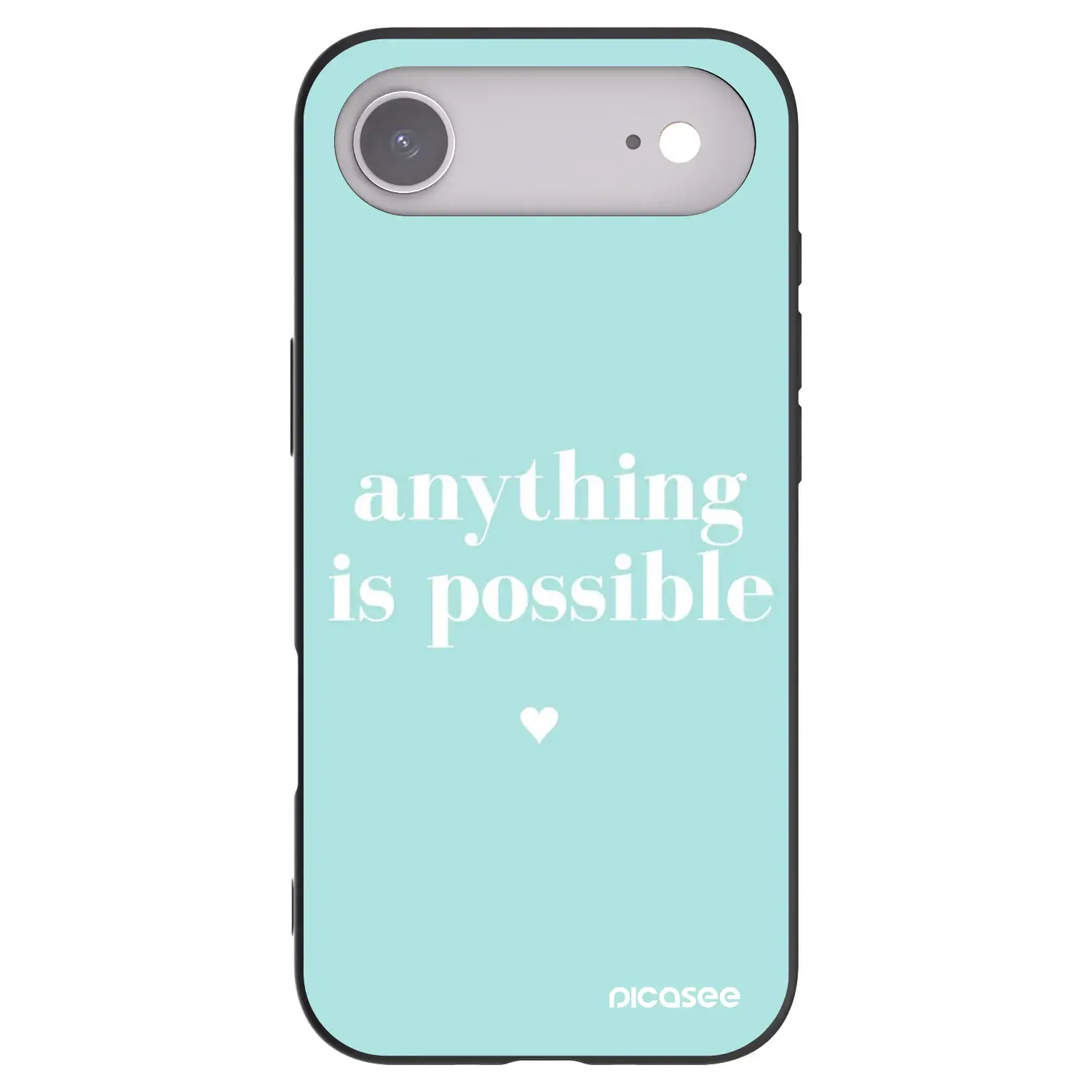 Silikonový černý obal pro Apple iPhone Air - Anything is possible