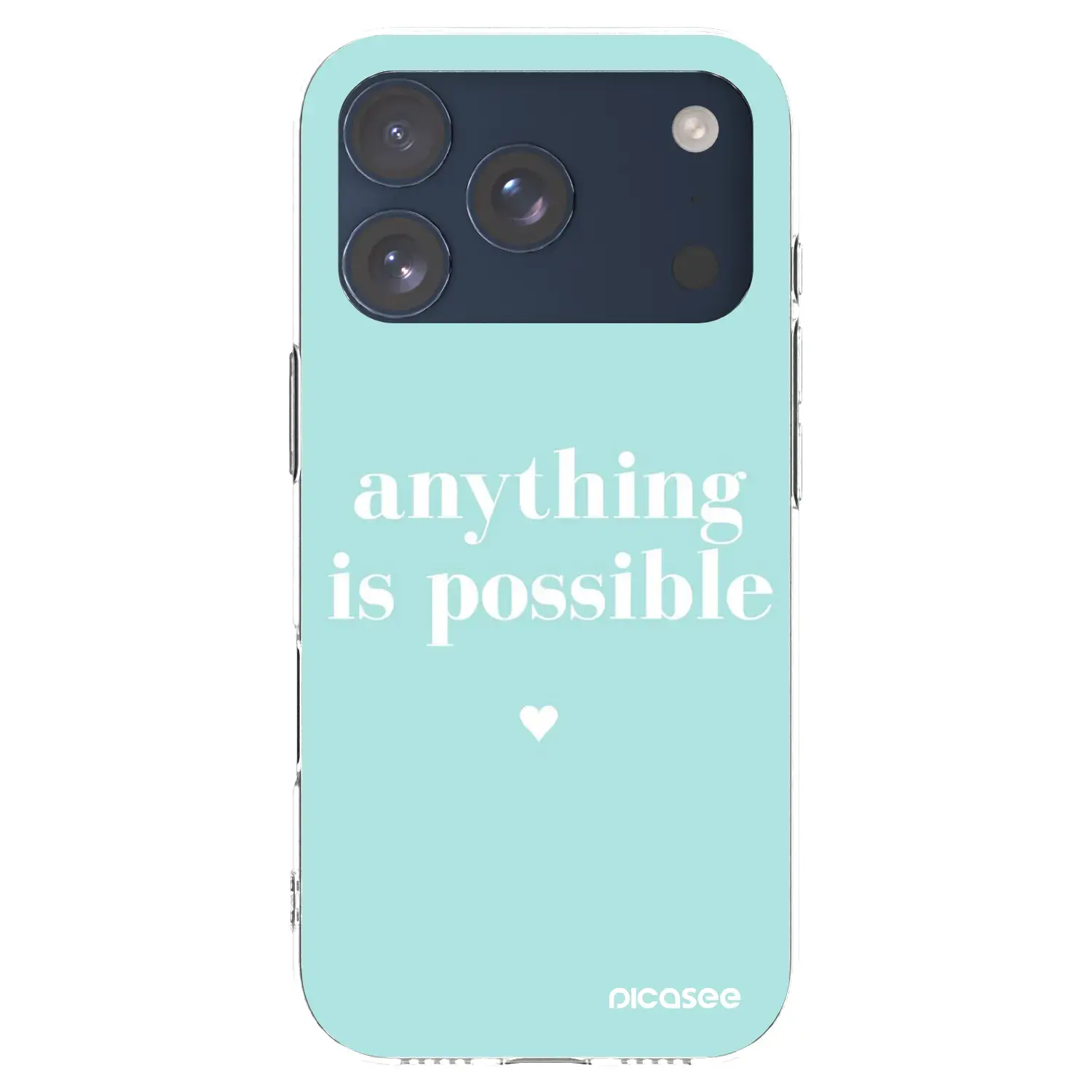 Silikonový průhledný obal pro Apple iPhone 17 Pro - Anything is possible