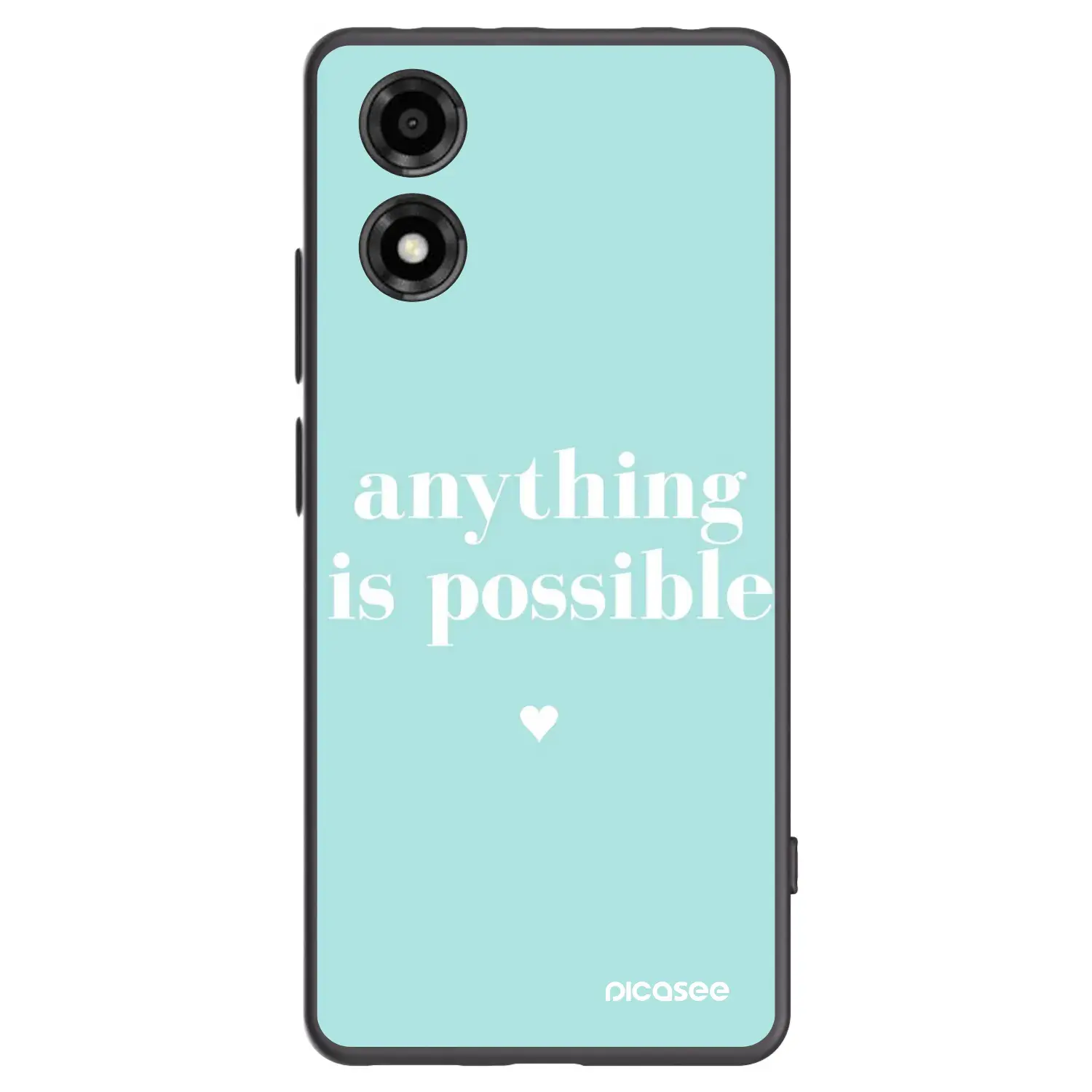 Silikonový černý obal pro Motorola Moto E14 - Anything is possible