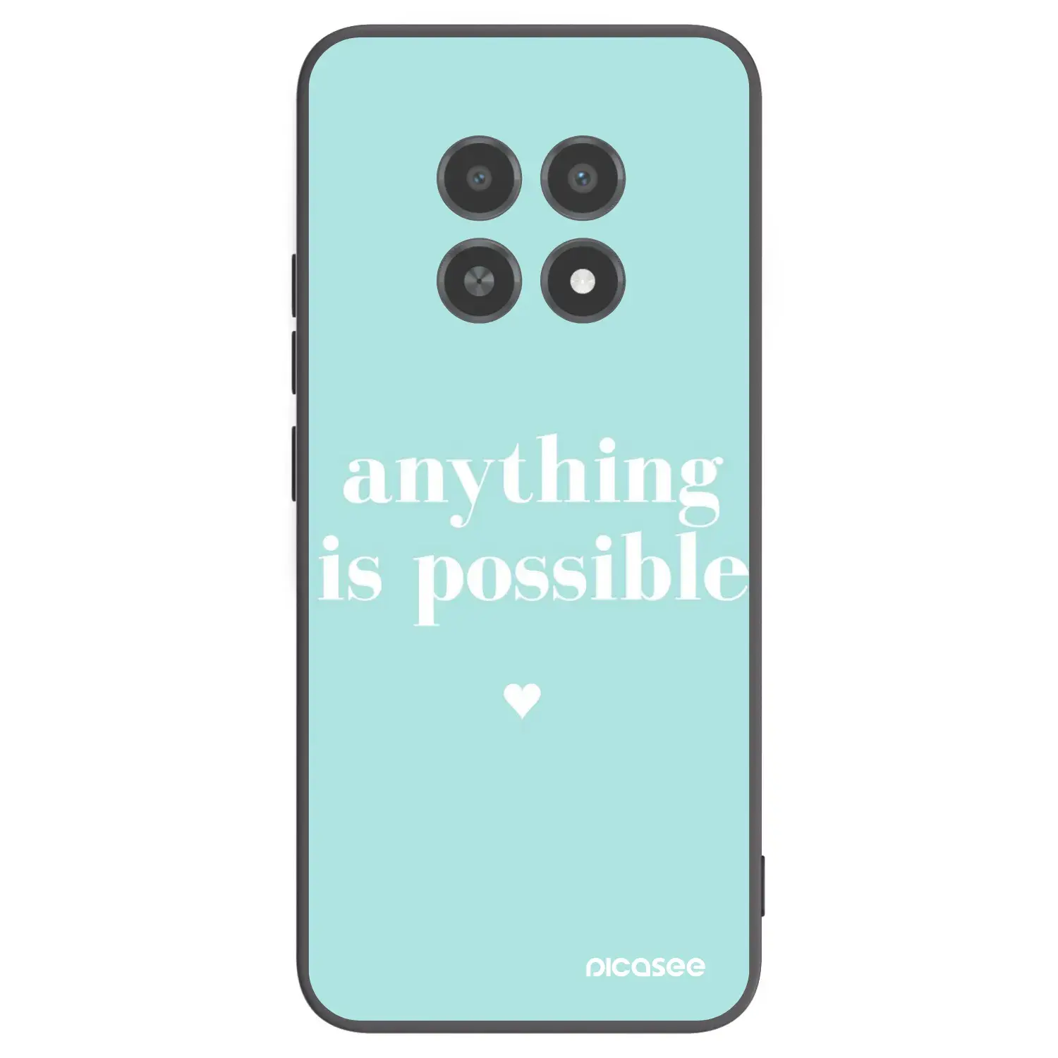 Silikonový černý obal pro Realme 12X - Anything is possible