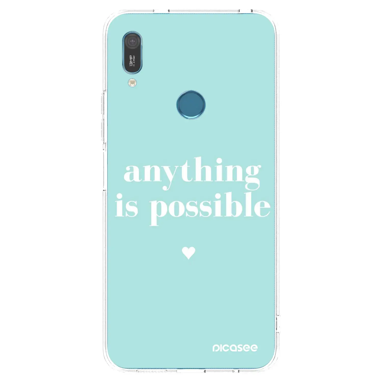 Silikonový průhledný obal pro Huawei Y6 2019 - Anything is possible