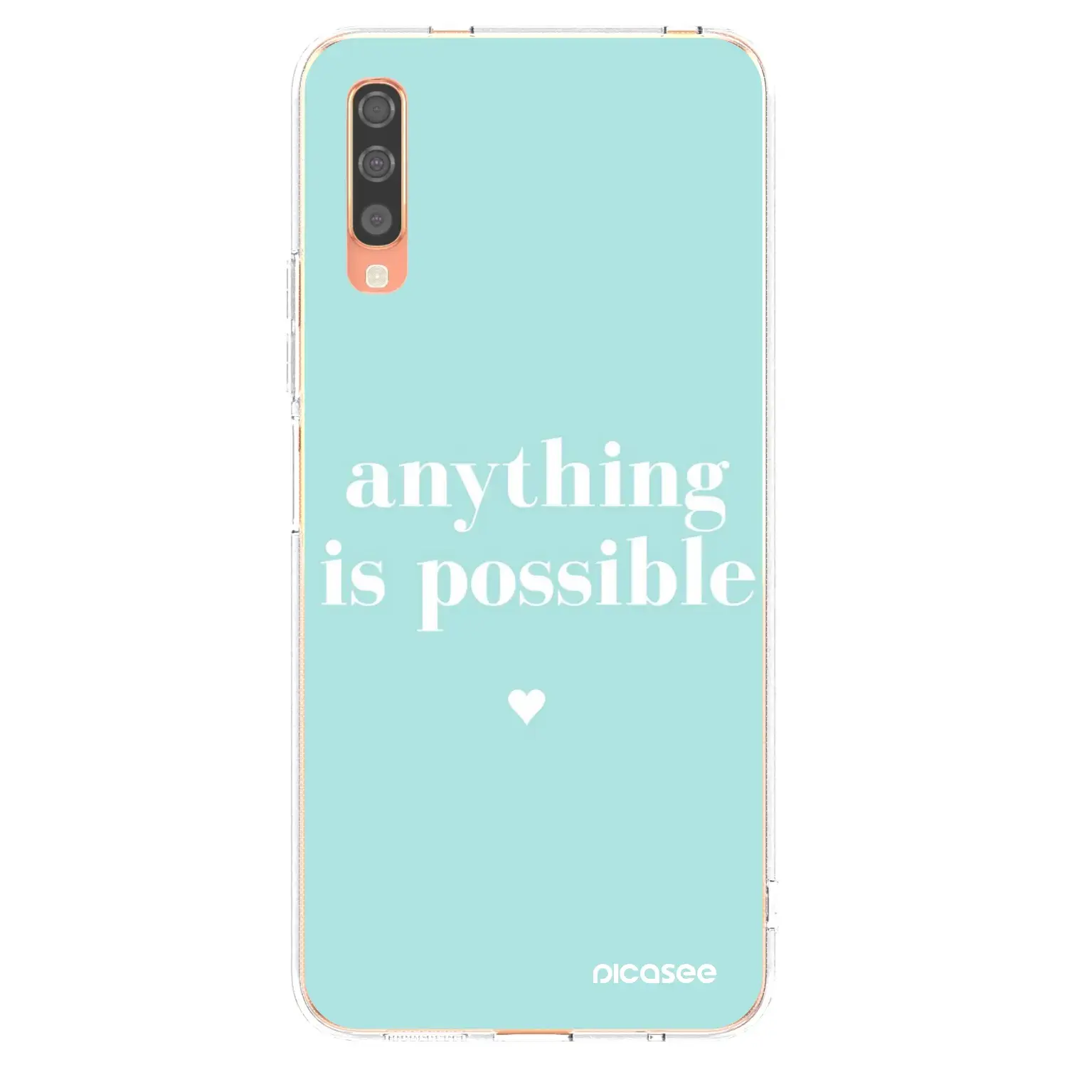 Silikonový průhledný obal pro Samsung Galaxy A70 A705F - Anything is possible
