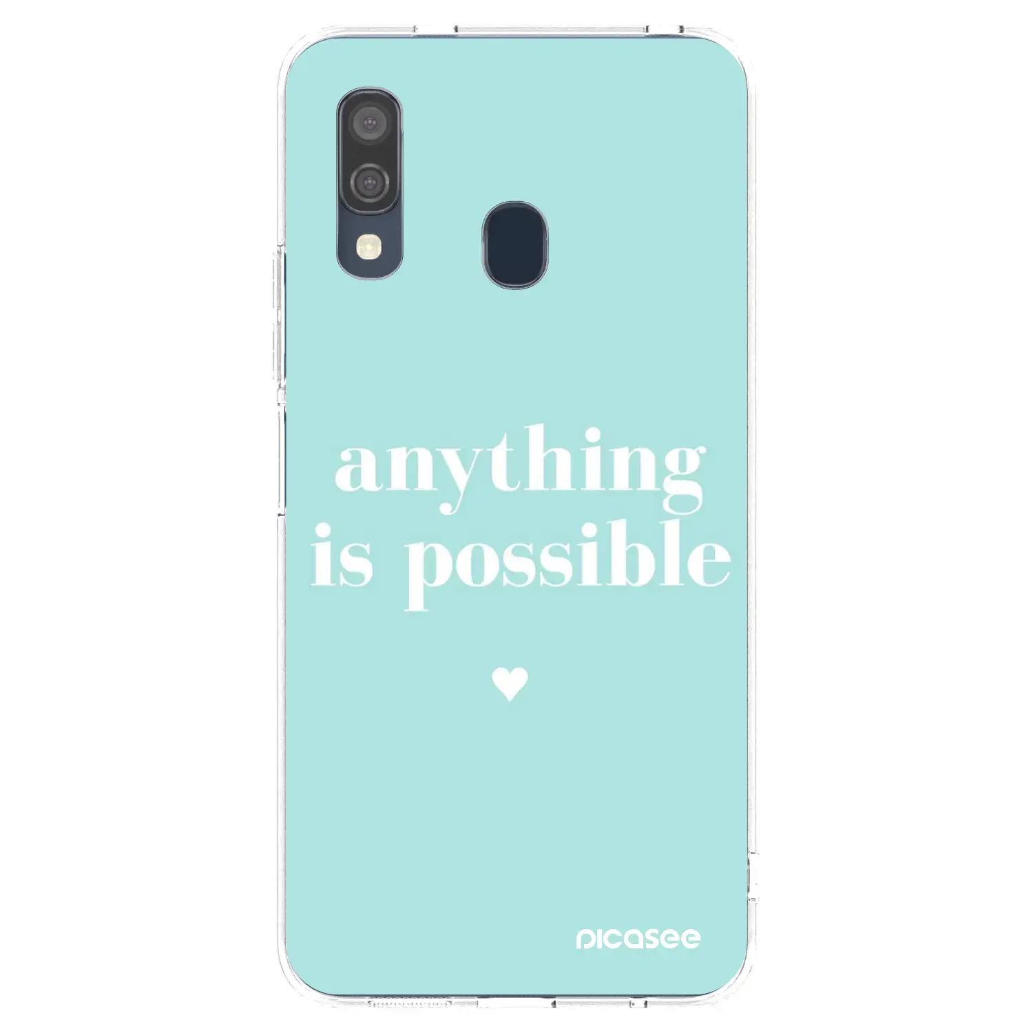 Silikonový průhledný obal pro Samsung Galaxy A40 A405F - Anything is possible