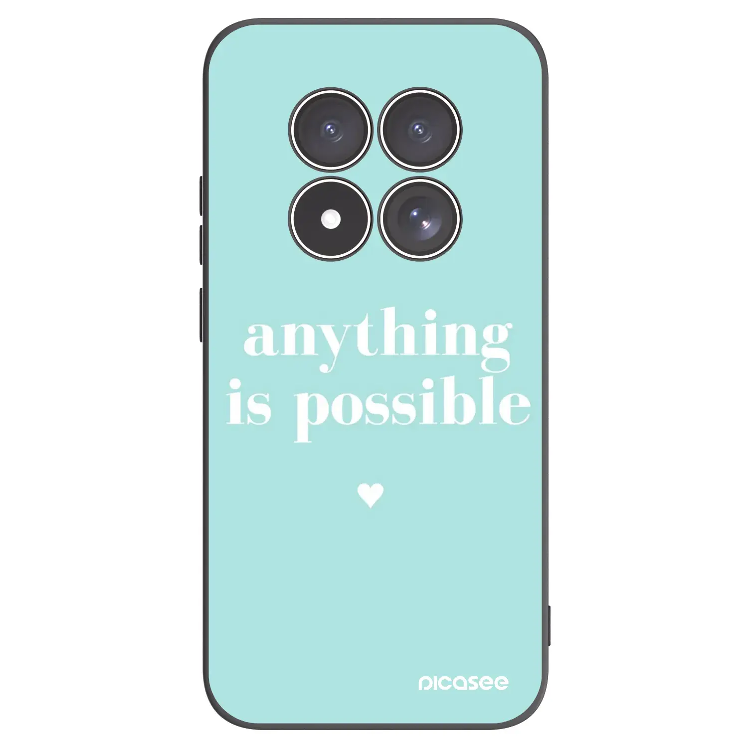 Silikonový černý obal pro Xiaomi Redmi Note 15 Pro 4G - Anything is possible