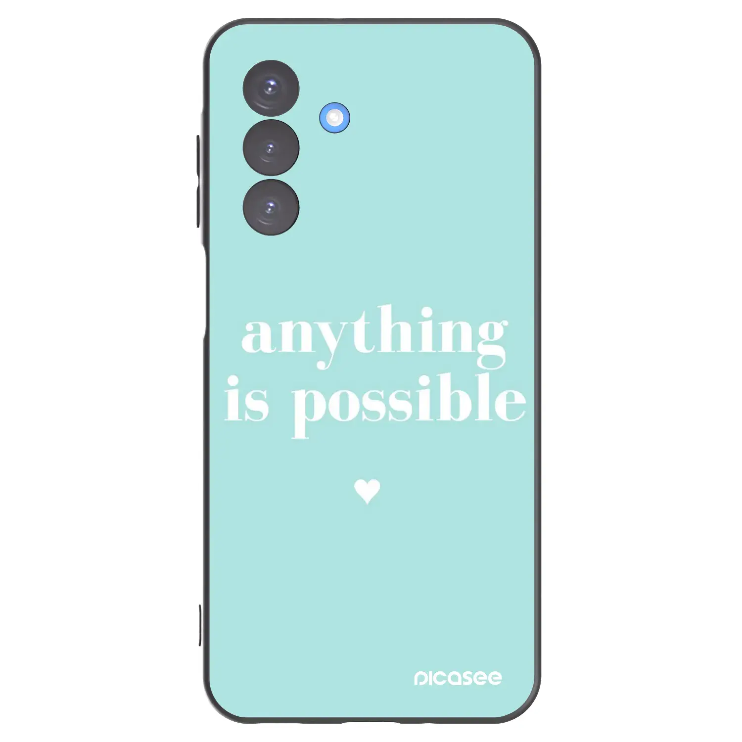 Silikonový černý obal pro Samsung Galaxy A17 5G - Anything is possible