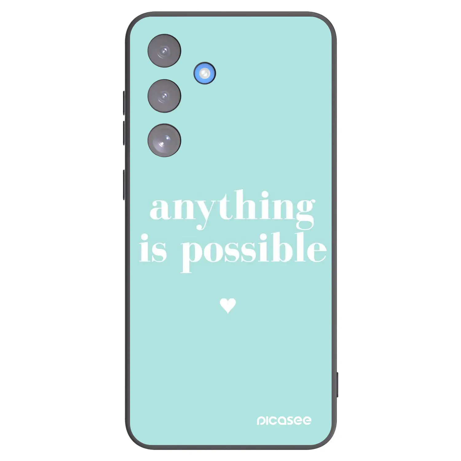 Silikonový černý obal pro Samsung Galaxy S25 FE 5G - Anything is possible