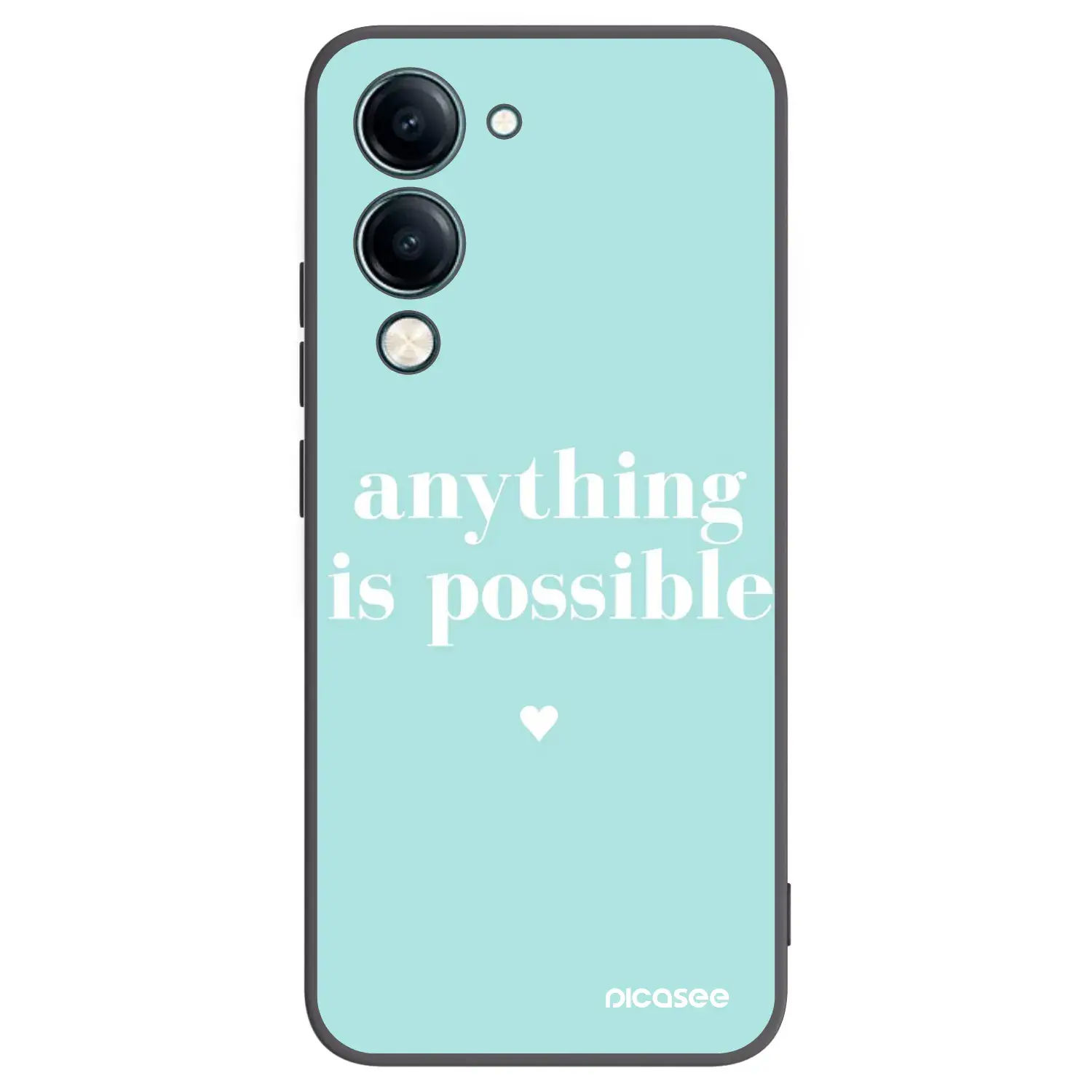 Silikonový černý obal pro Vivo Y29s 5G - Anything is possible