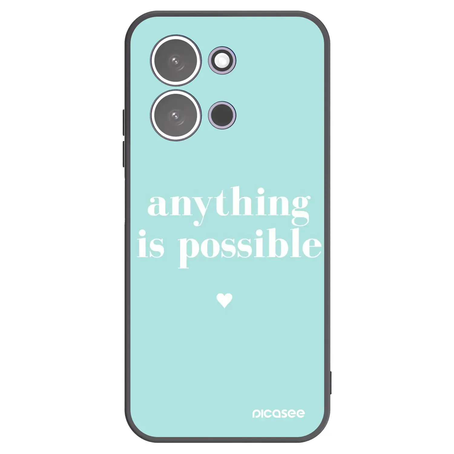 Silikonový černý obal pro Xiaomi Redmi 15C 5G - Anything is possible
