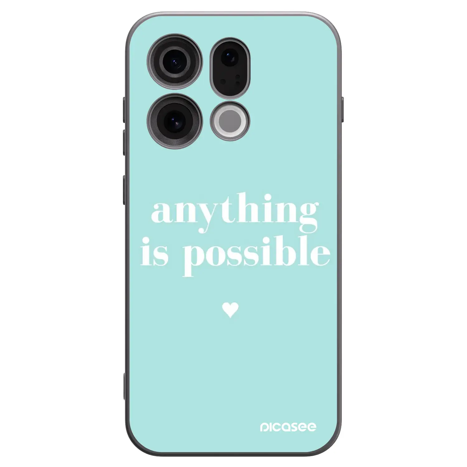 Silikonový černý obal pro OPPO Find X9 - Anything is possible
