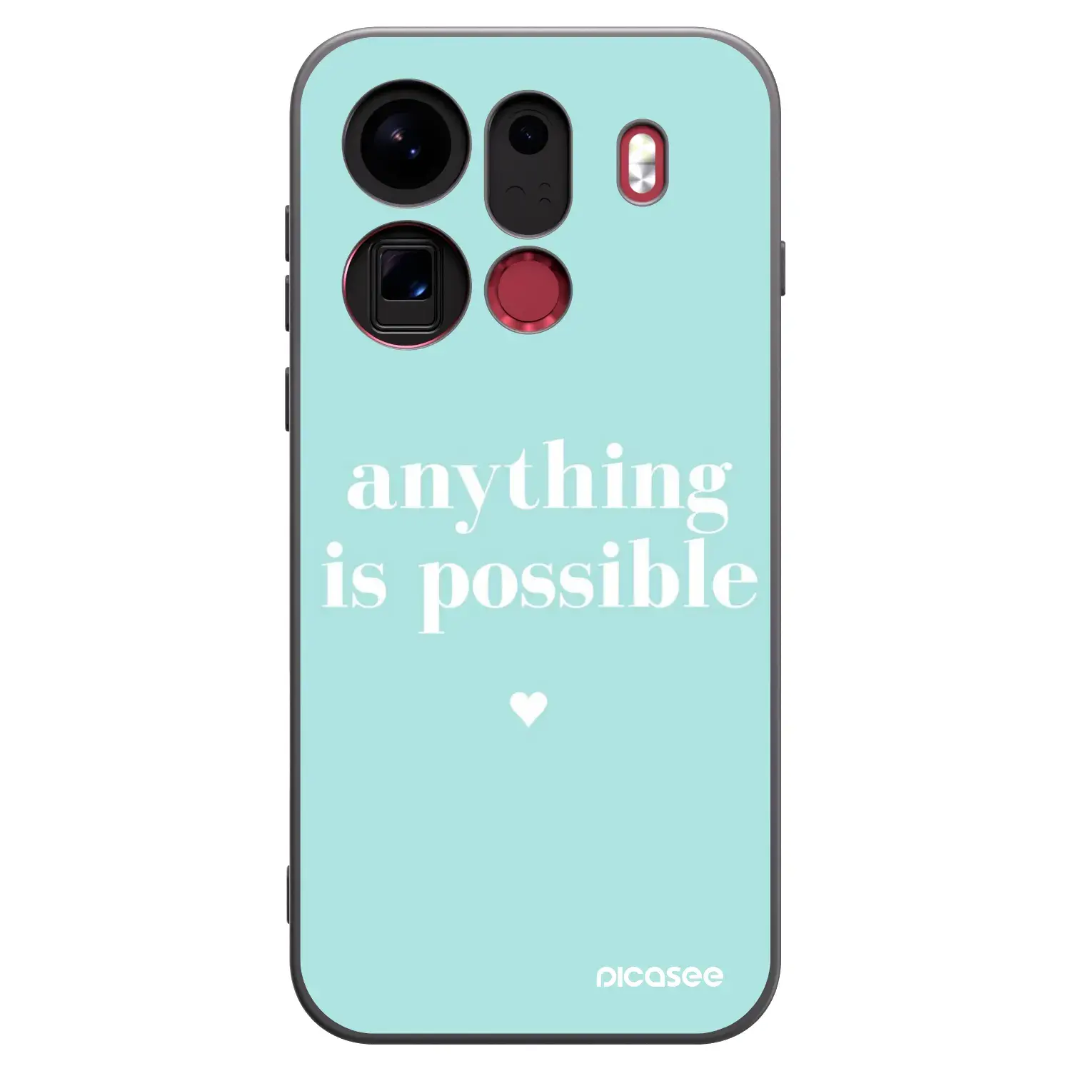 Silikonový černý obal pro OPPO Find X9 Pro - Anything is possible