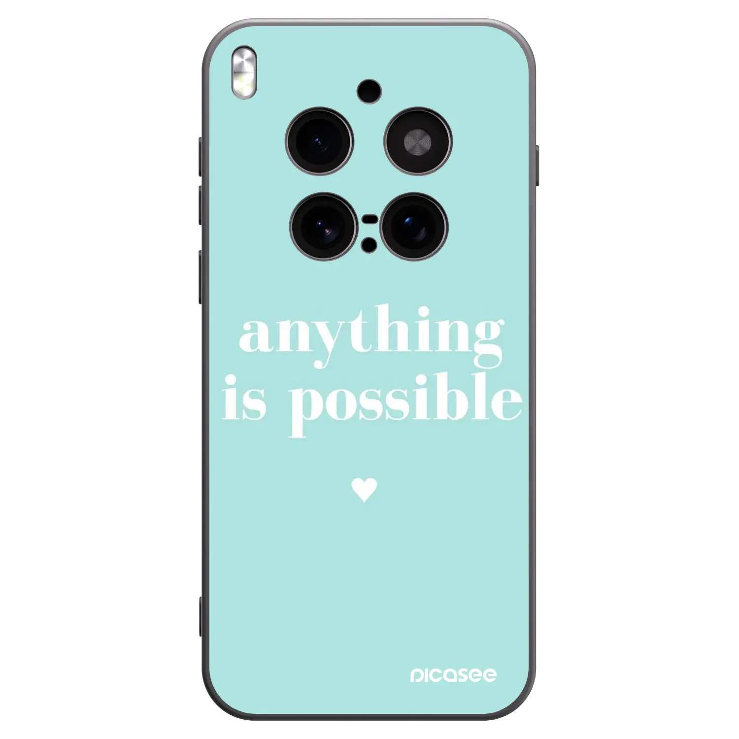 Silikonový černý obal pro Vivo X300 Pro - Anything is possible