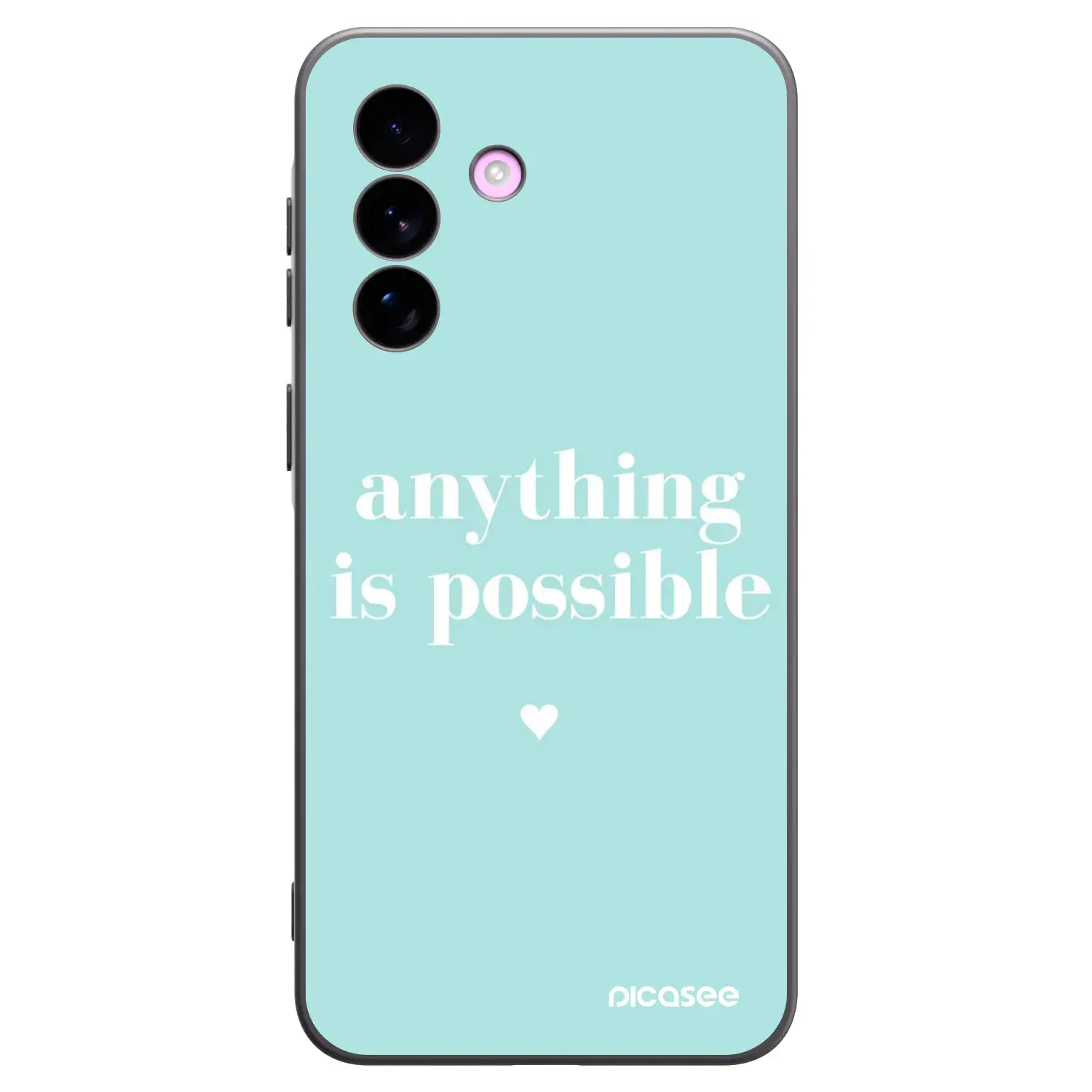 Silikonový černý obal pro Samsung Galaxy A57 5G - Anything is possible
