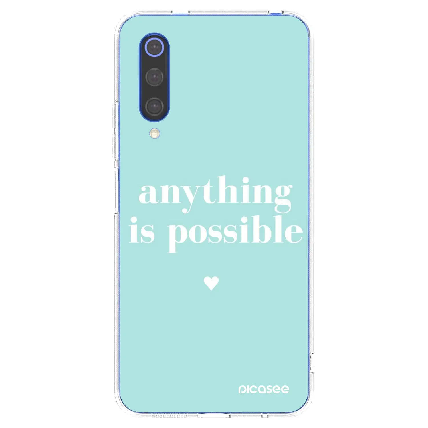 Silikonový průhledný obal pro Xiaomi Mi 9 SE - Anything is possible