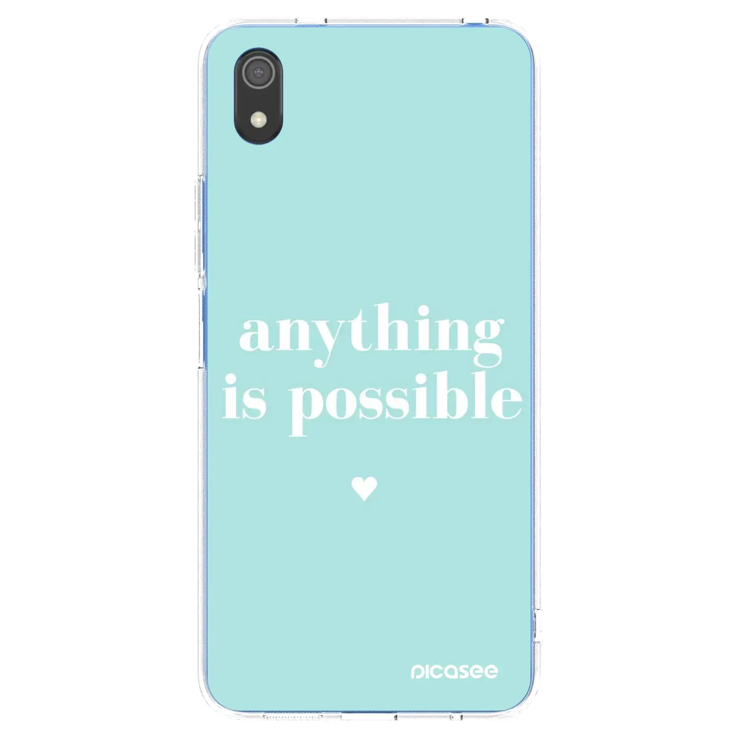 Silikonový průhledný obal pro Xiaomi Redmi 7A - Anything is possible