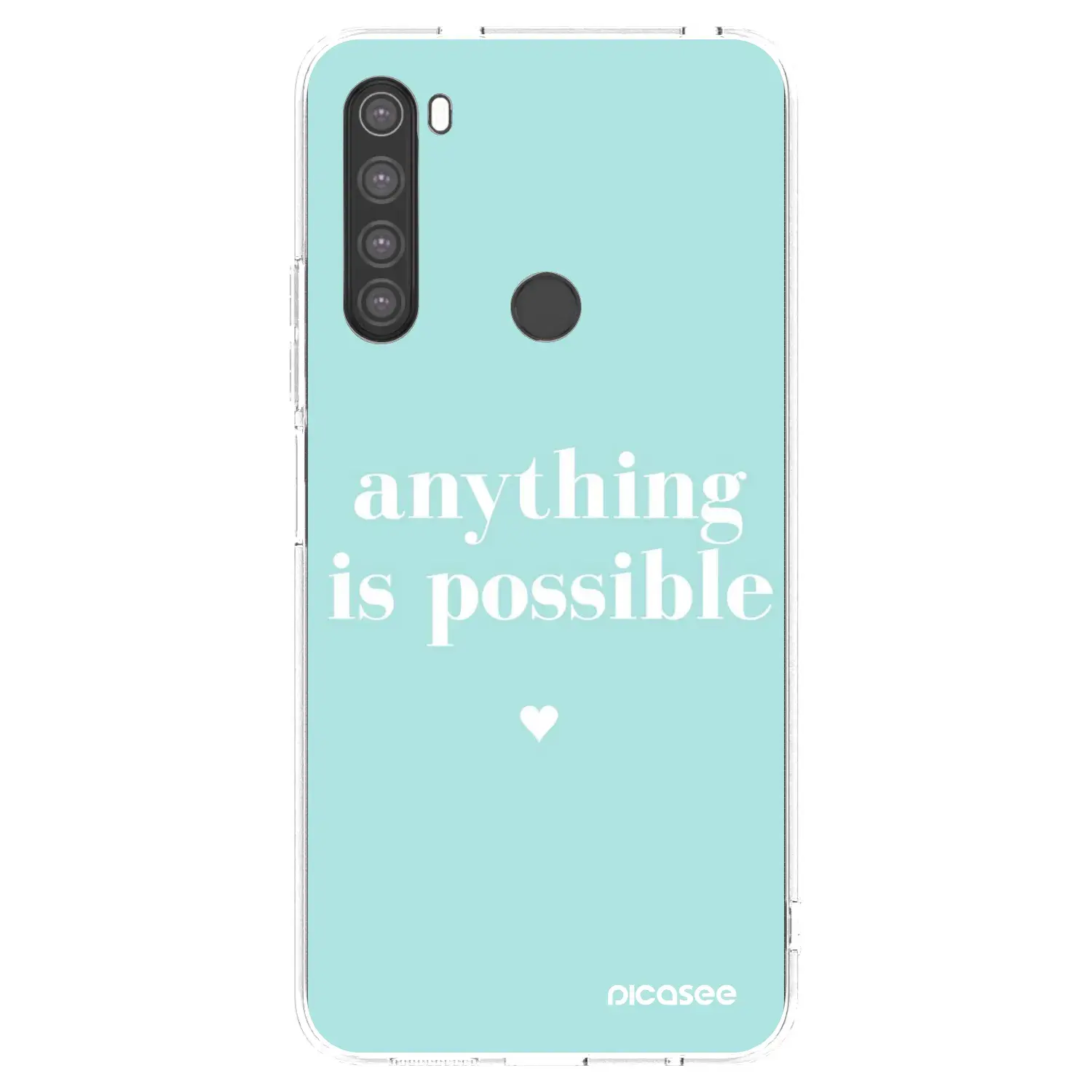 Silikonový průhledný obal pro Xiaomi Redmi Note 8 - Anything is possible