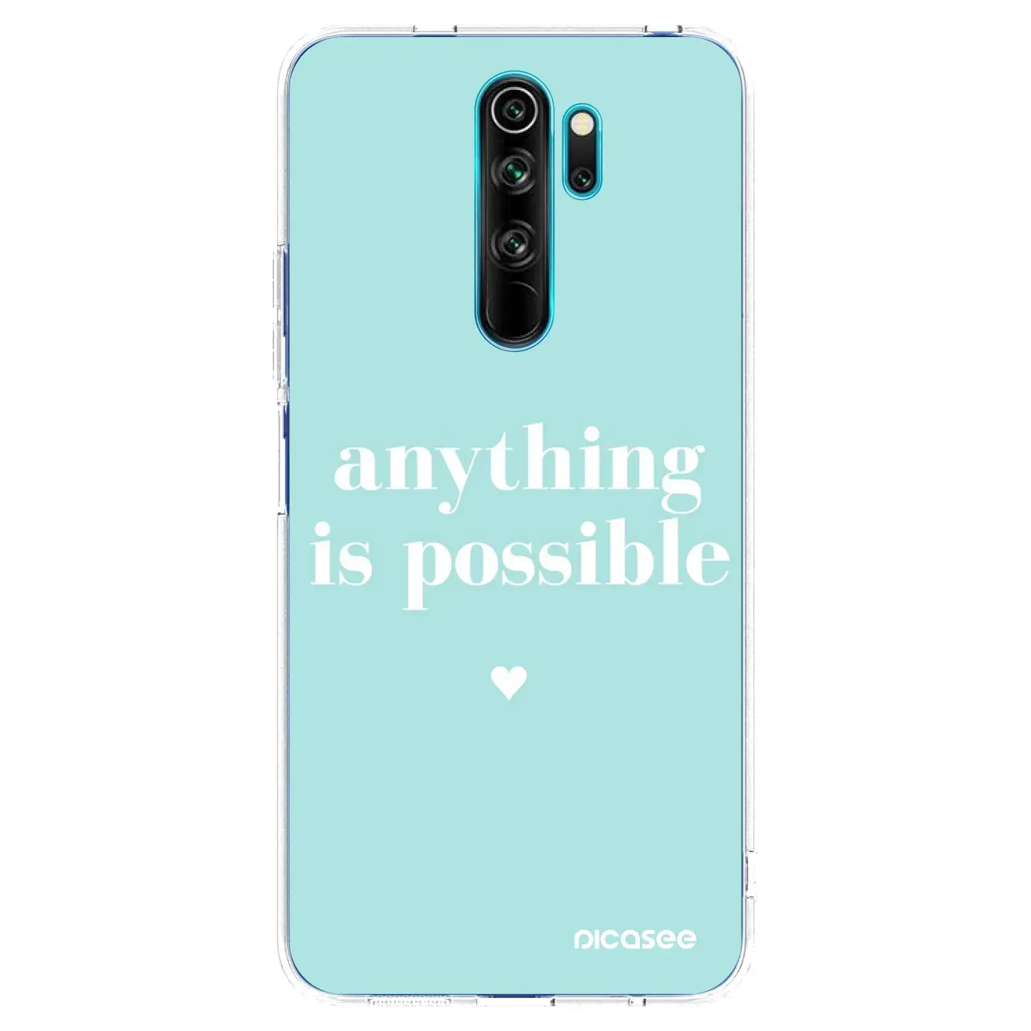 Silikonový průhledný obal pro Xiaomi Redmi Note 8 Pro - Anything is possible