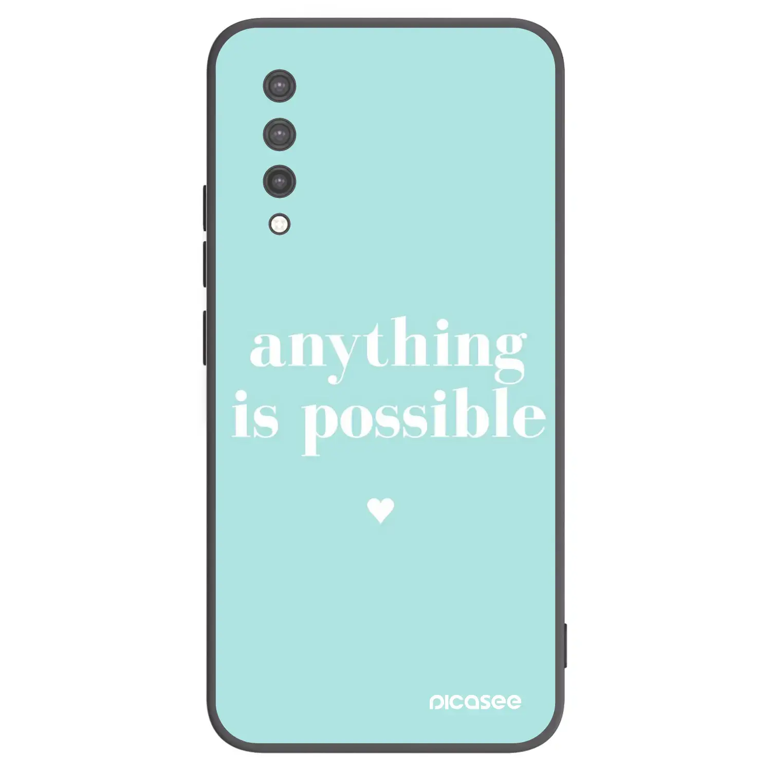 Silikonový černý obal pro Xiaomi Mi 9 Lite - Anything is possible