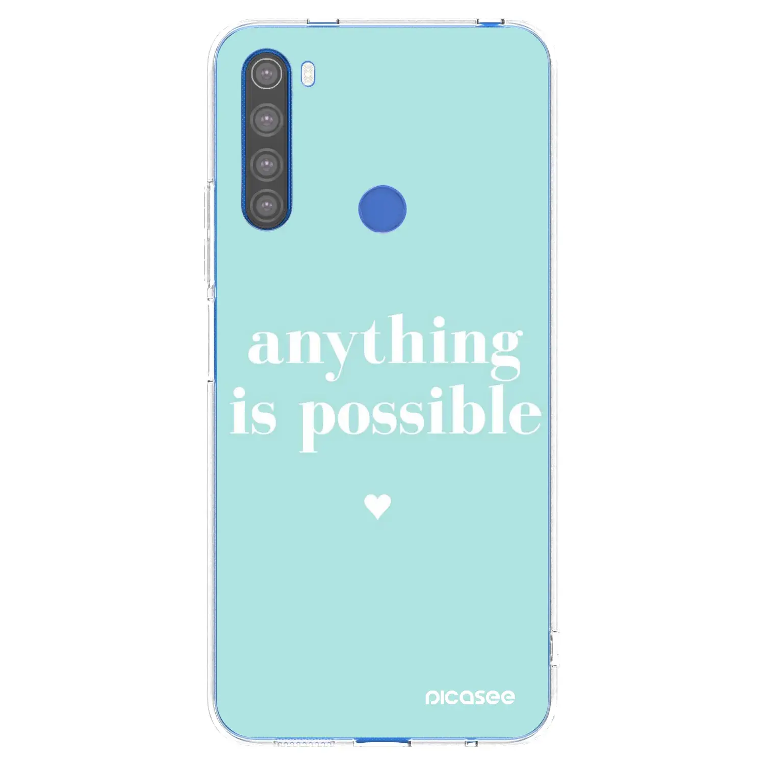 Silikonový průhledný obal pro Xiaomi Redmi Note 8T - Anything is possible
