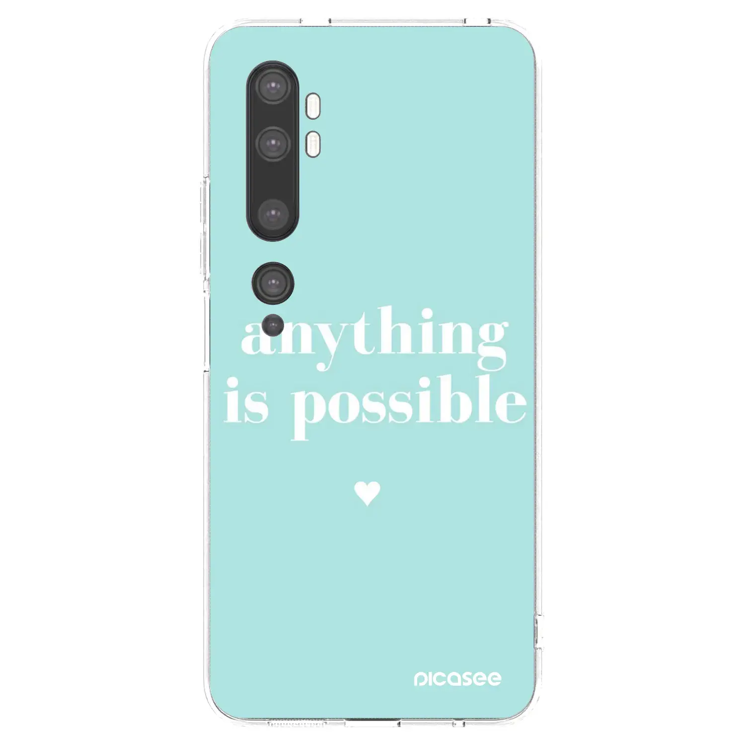 Silikonový průhledný obal pro Xiaomi Mi Note 10 (Pro) - Anything is possible