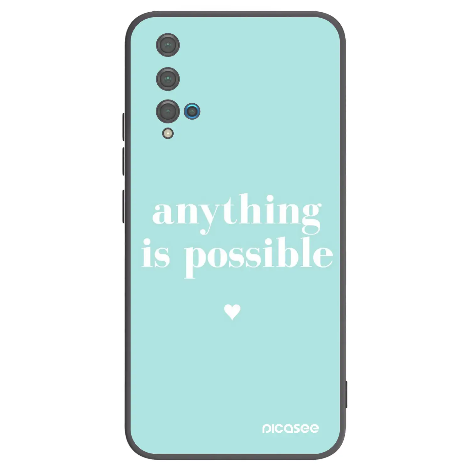 Silikonový černý obal pro Huawei Nova 5T - Anything is possible