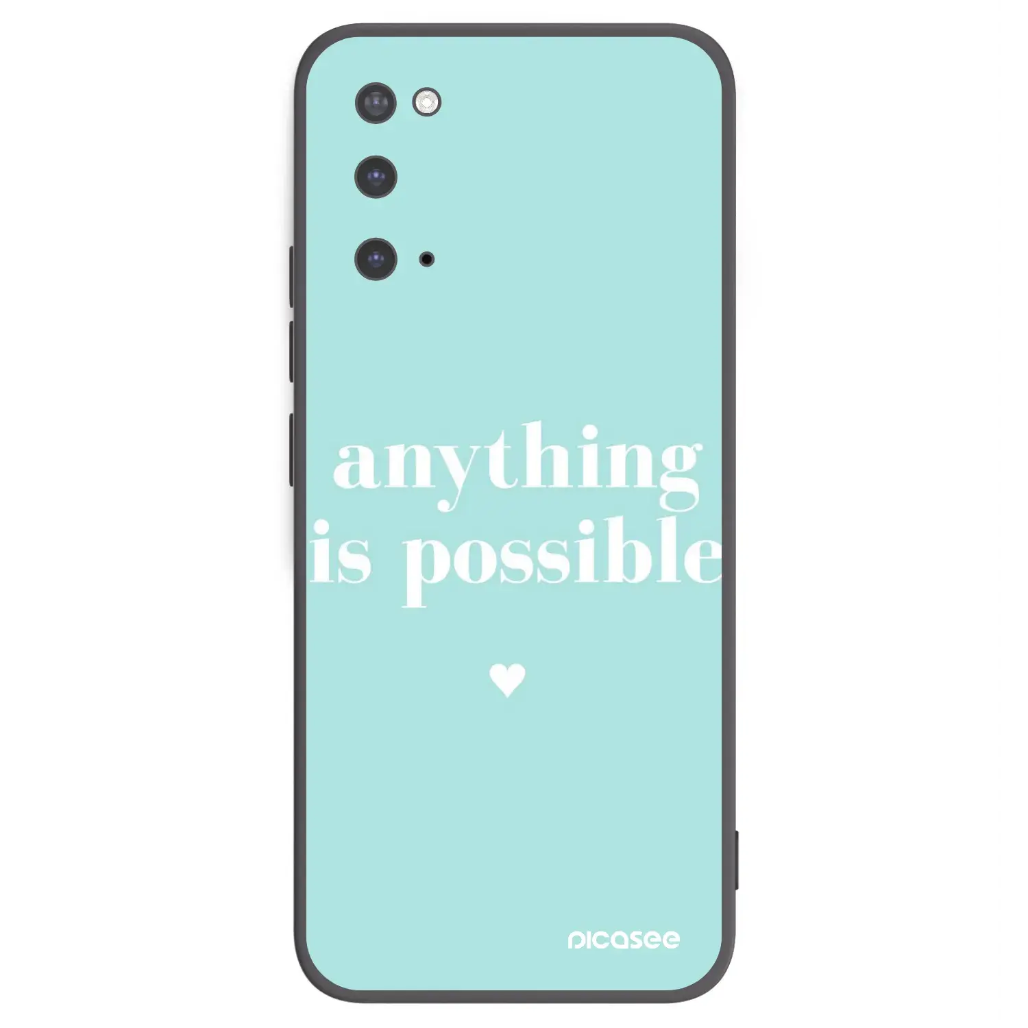 Silikonový černý obal pro Samsung Galaxy S20 G980F - Anything is possible