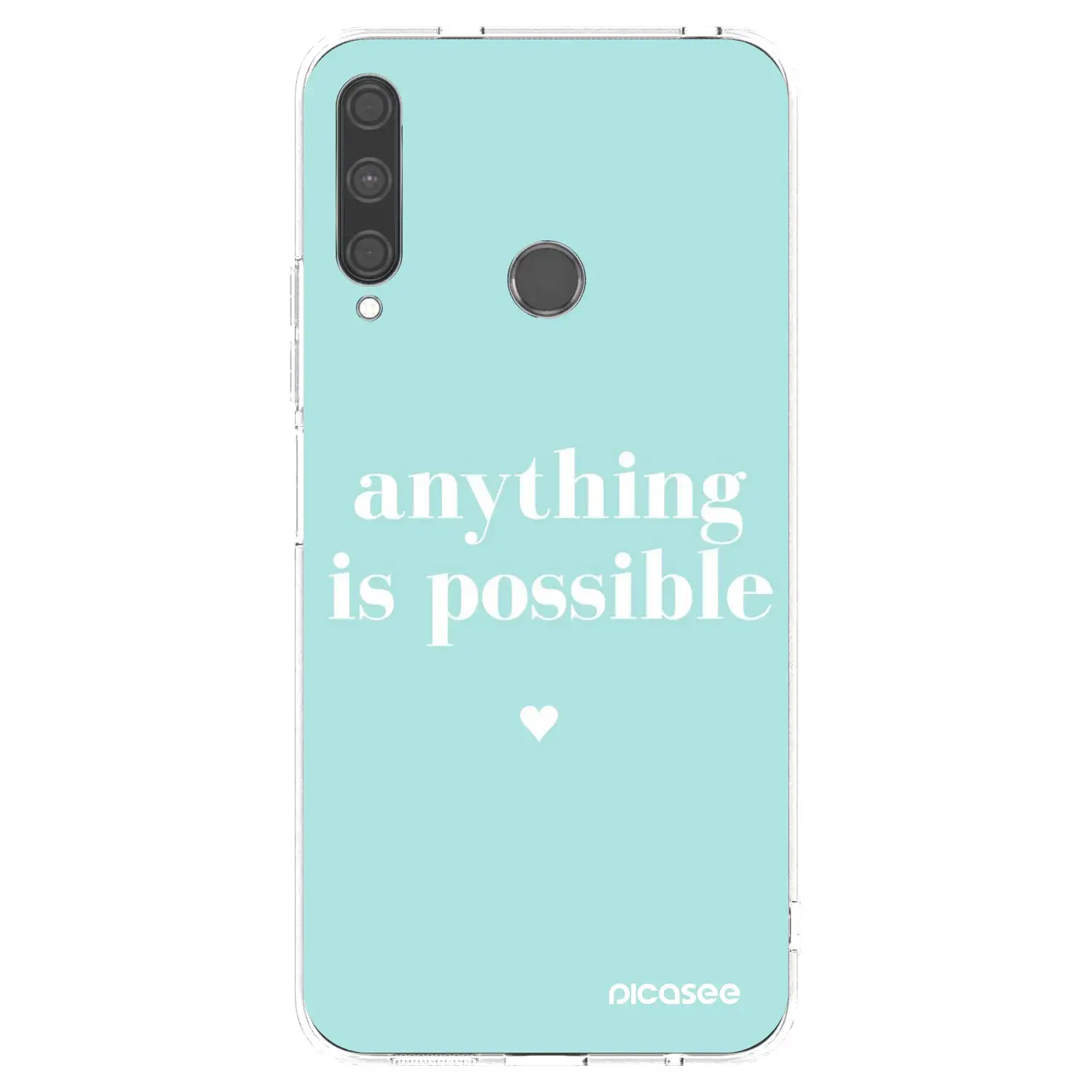 Silikonový průhledný obal pro Huawei P40 Lite E - Anything is possible