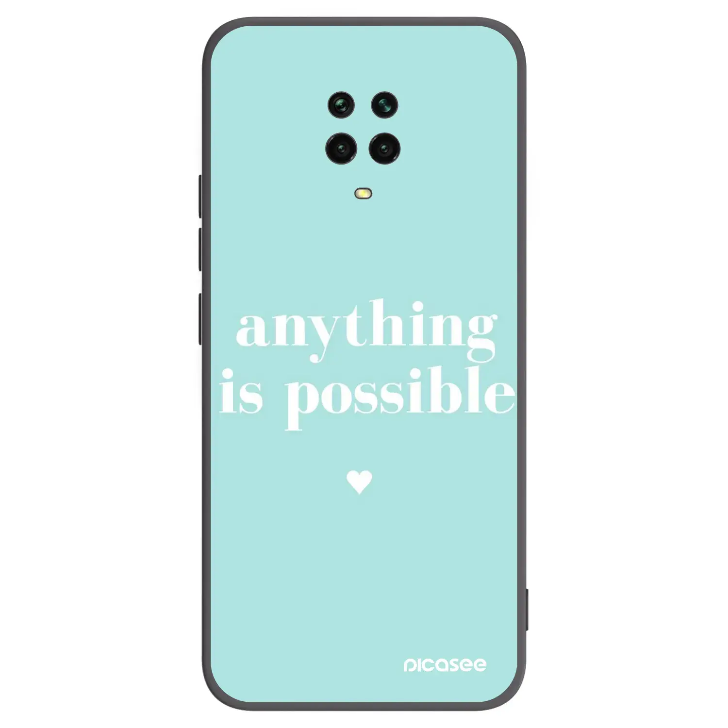 Silikonový černý obal pro Xiaomi Redmi Note 9 Pro - Anything is possible