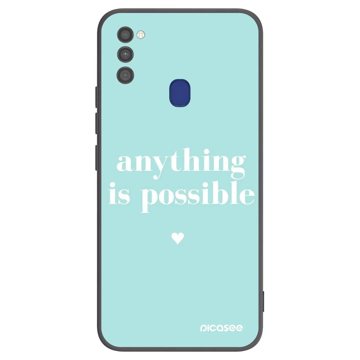 Silikonový černý obal pro Samsung Galaxy M21 M215F - Anything is possible